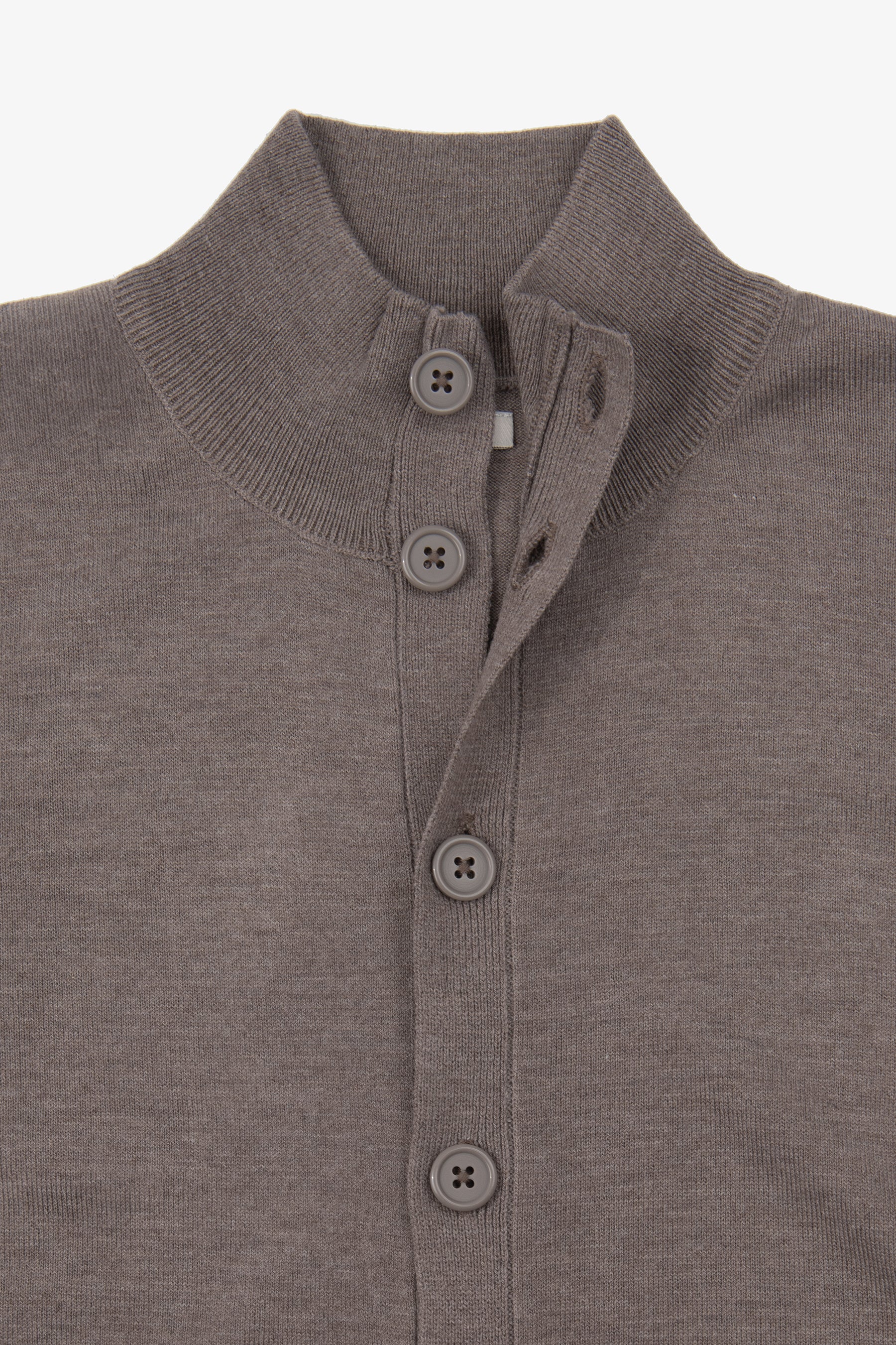 Cardigan bottoni tortora-Dan John