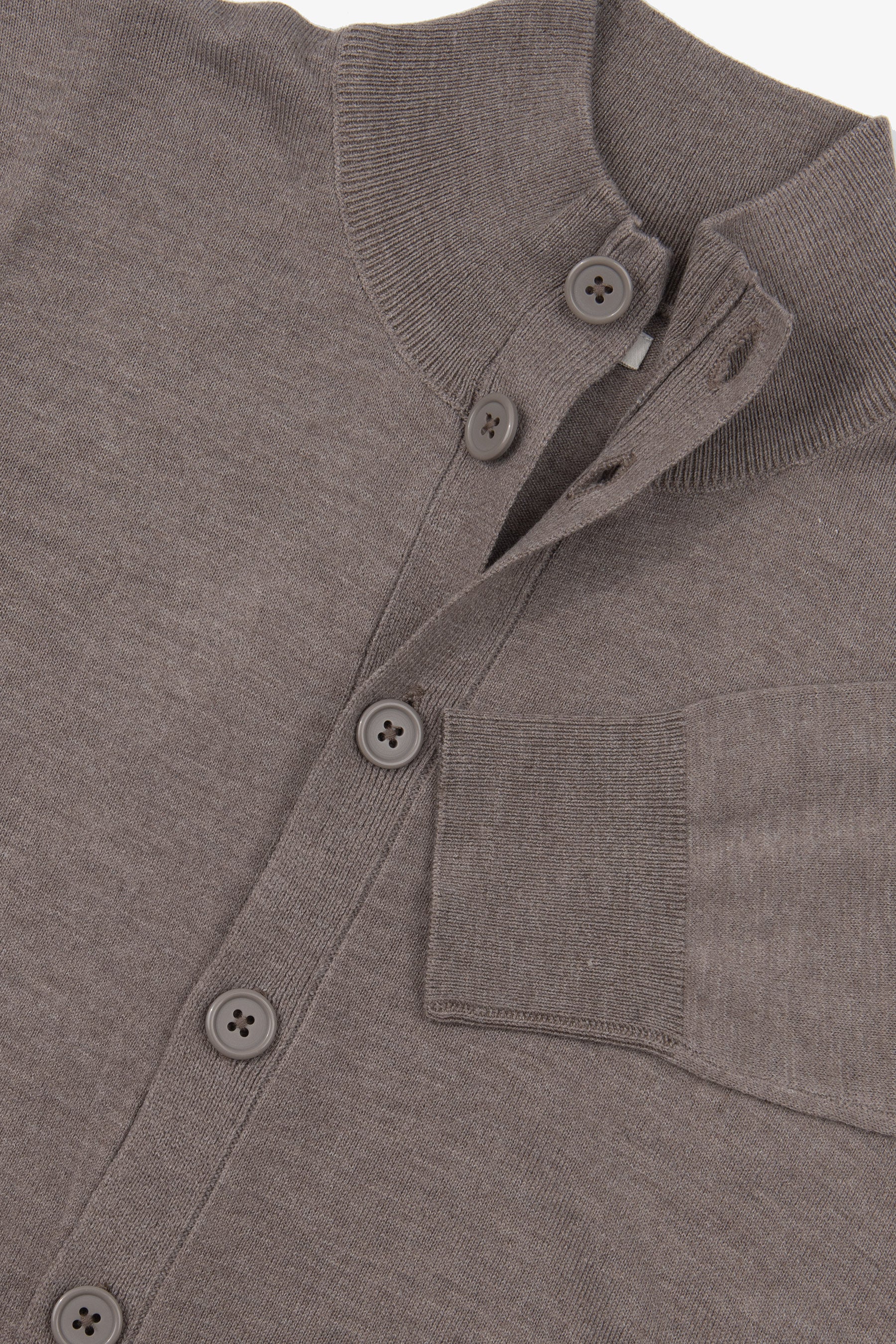 Cardigan bottoni tortora-Dan John