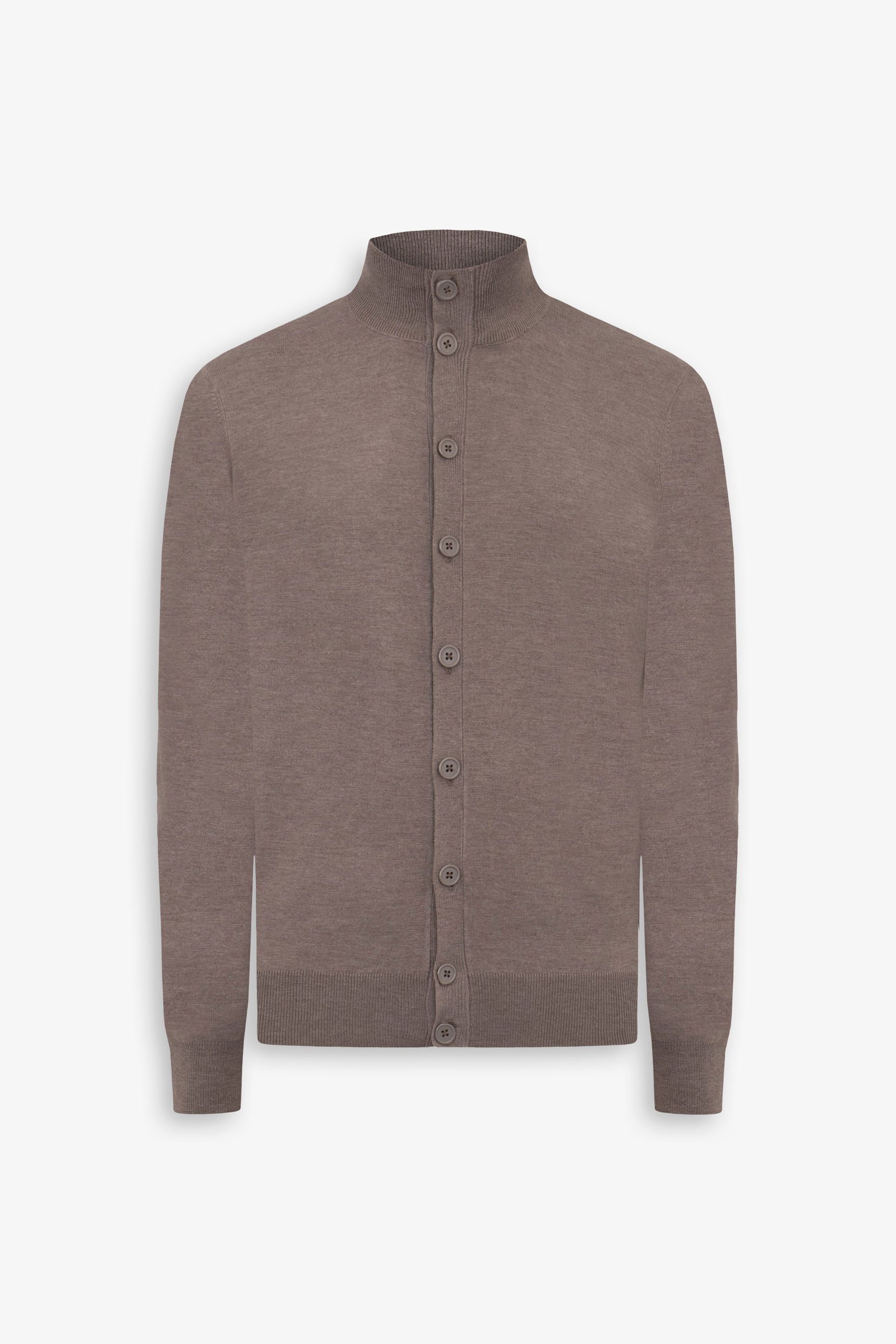 Cardigan bottoni tortora-Dan John