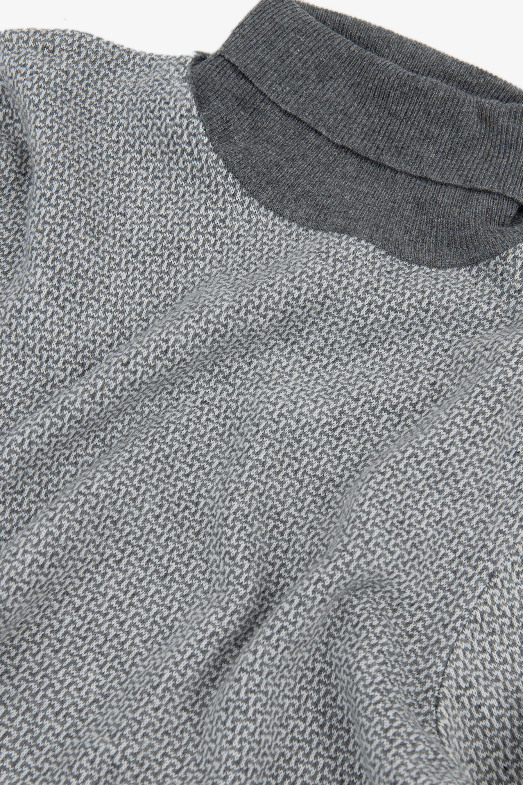 Maglia dolcevita fantasia grigio chiaro-Dan John