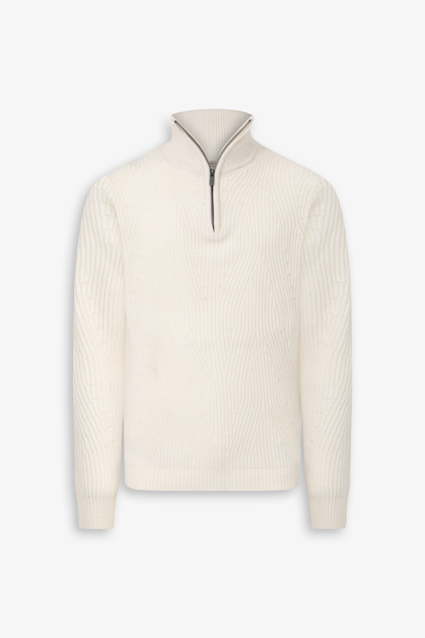 Maglia mezza zip costa inglese panna-Dan John