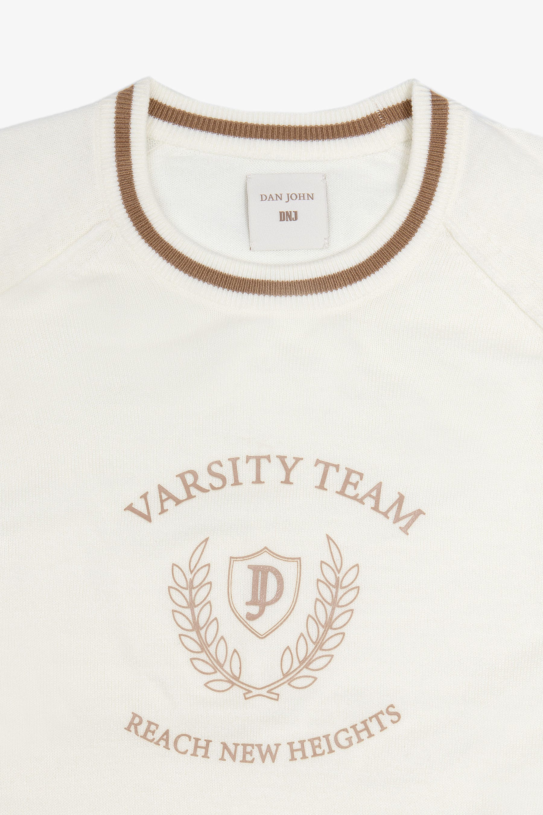 Maglia college DNJ panna-Dan John