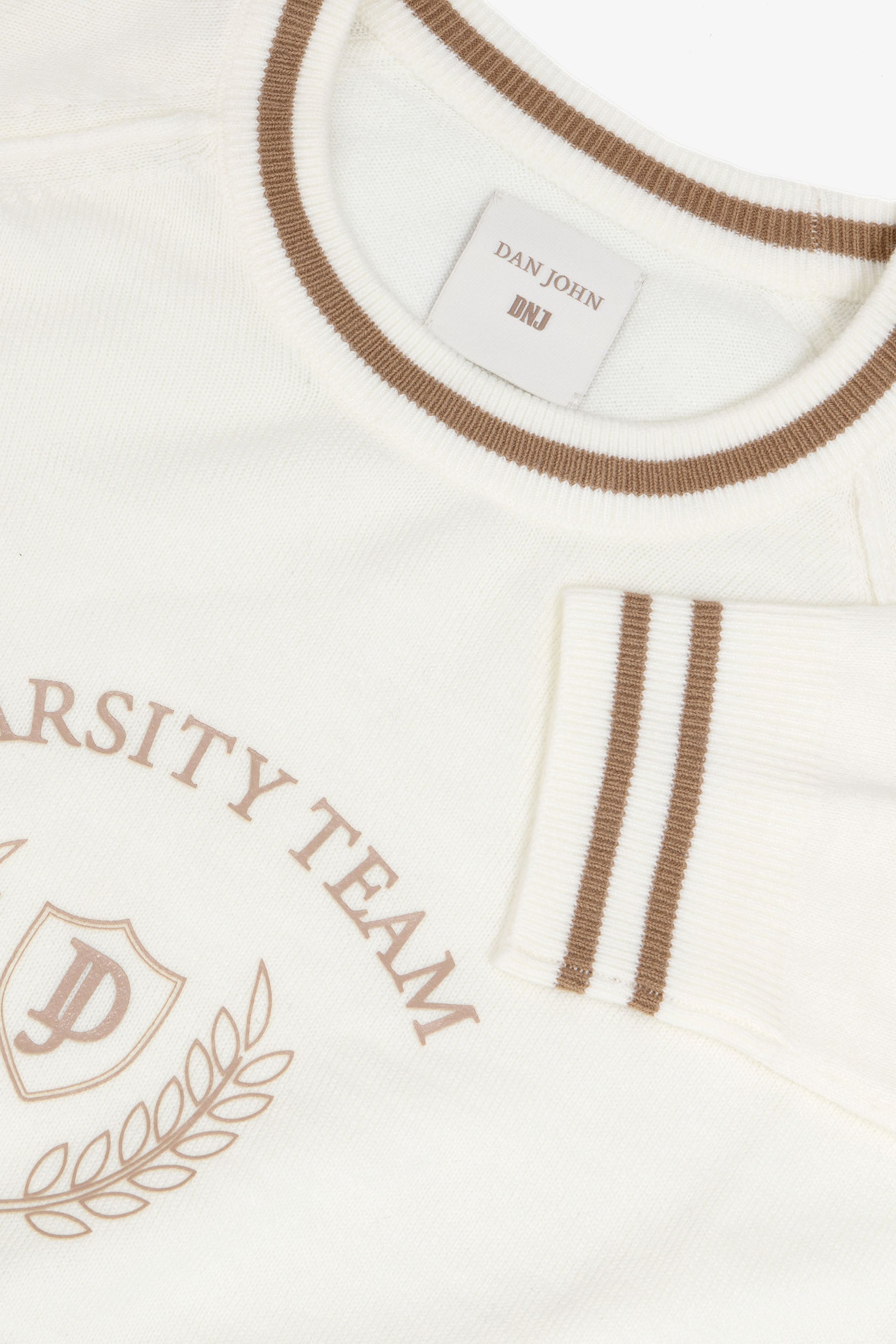 Maglia college DNJ panna-Dan John