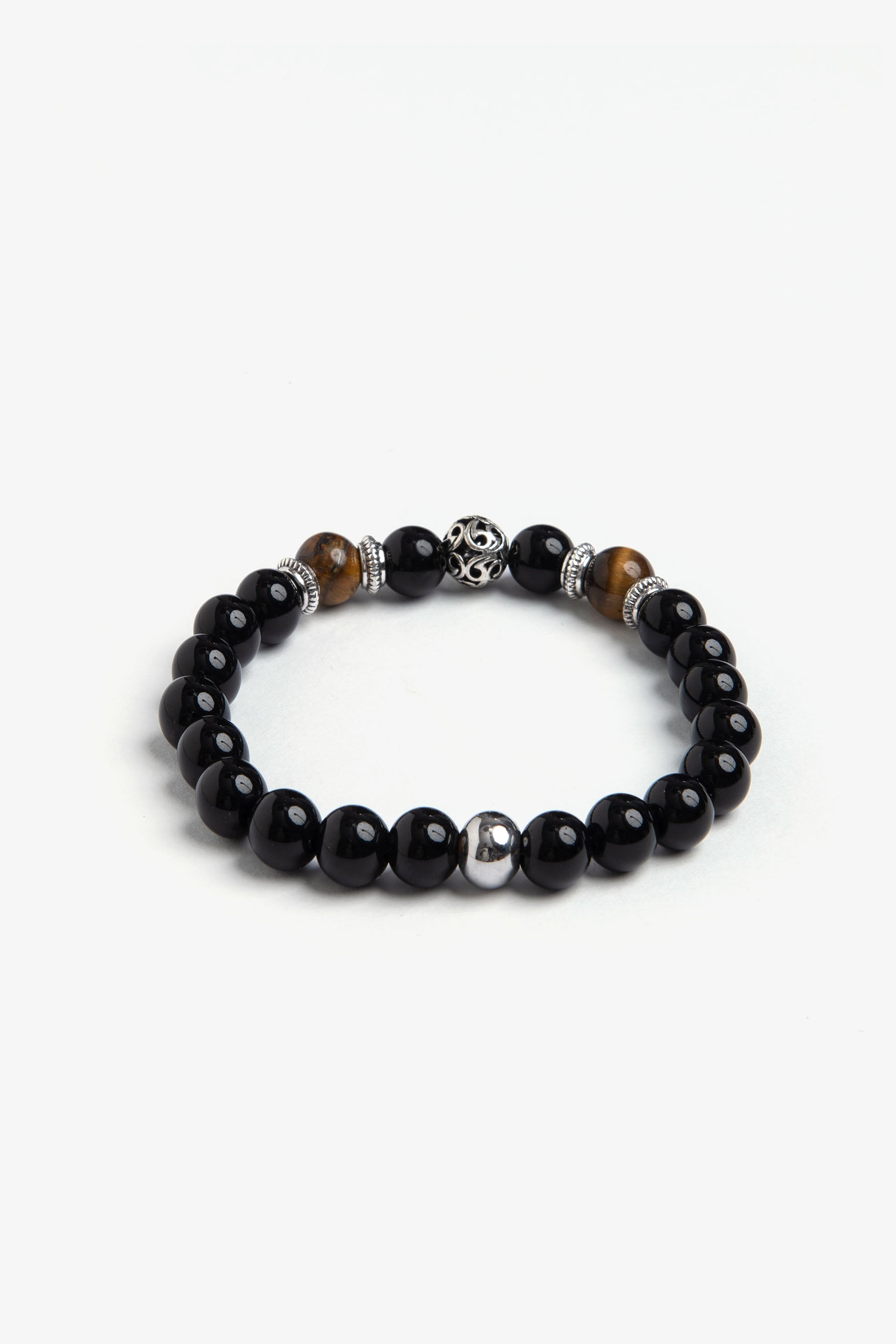 Bracciale perle medie nero-Dan John