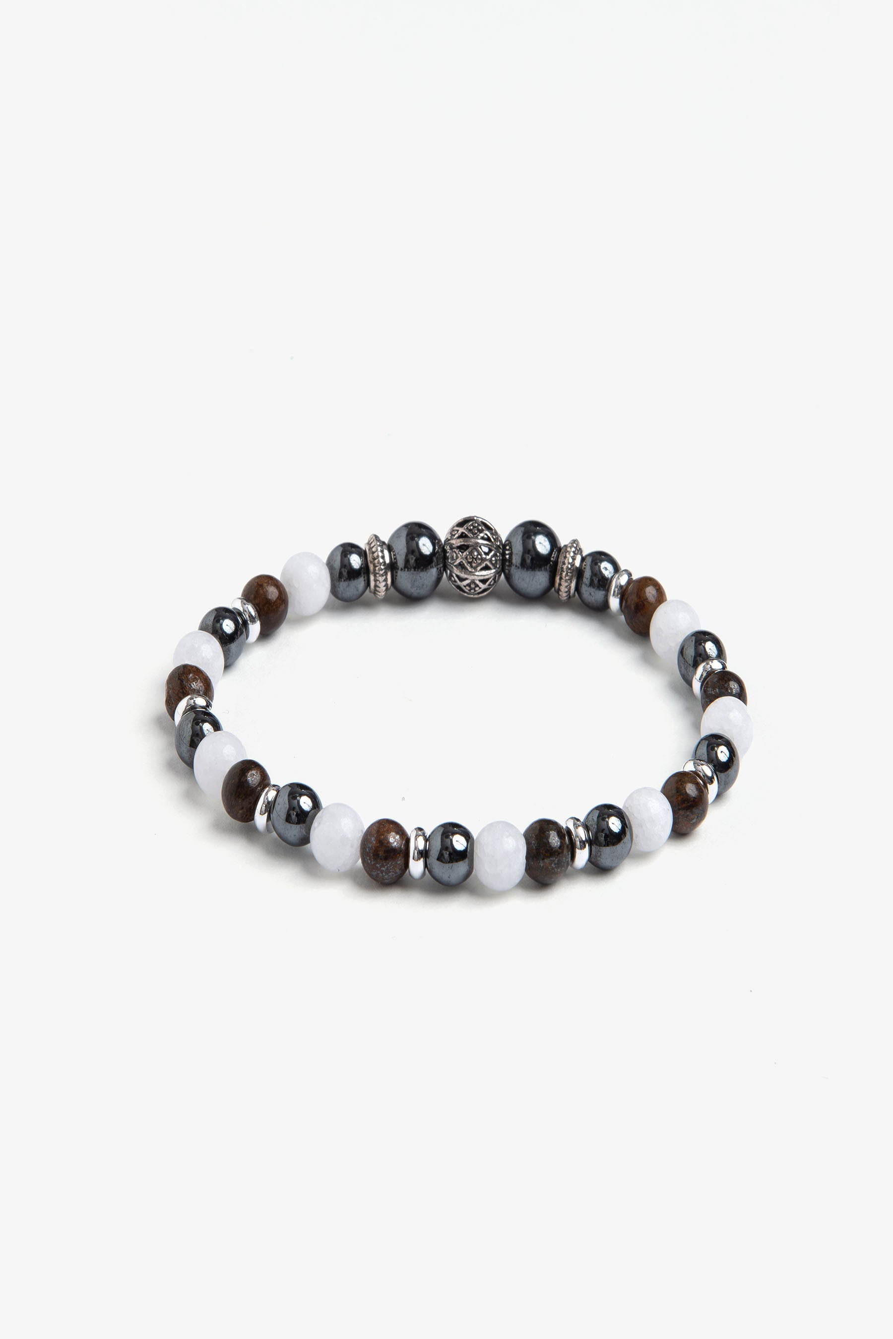 Bracciale perle piccole bianco-Dan John