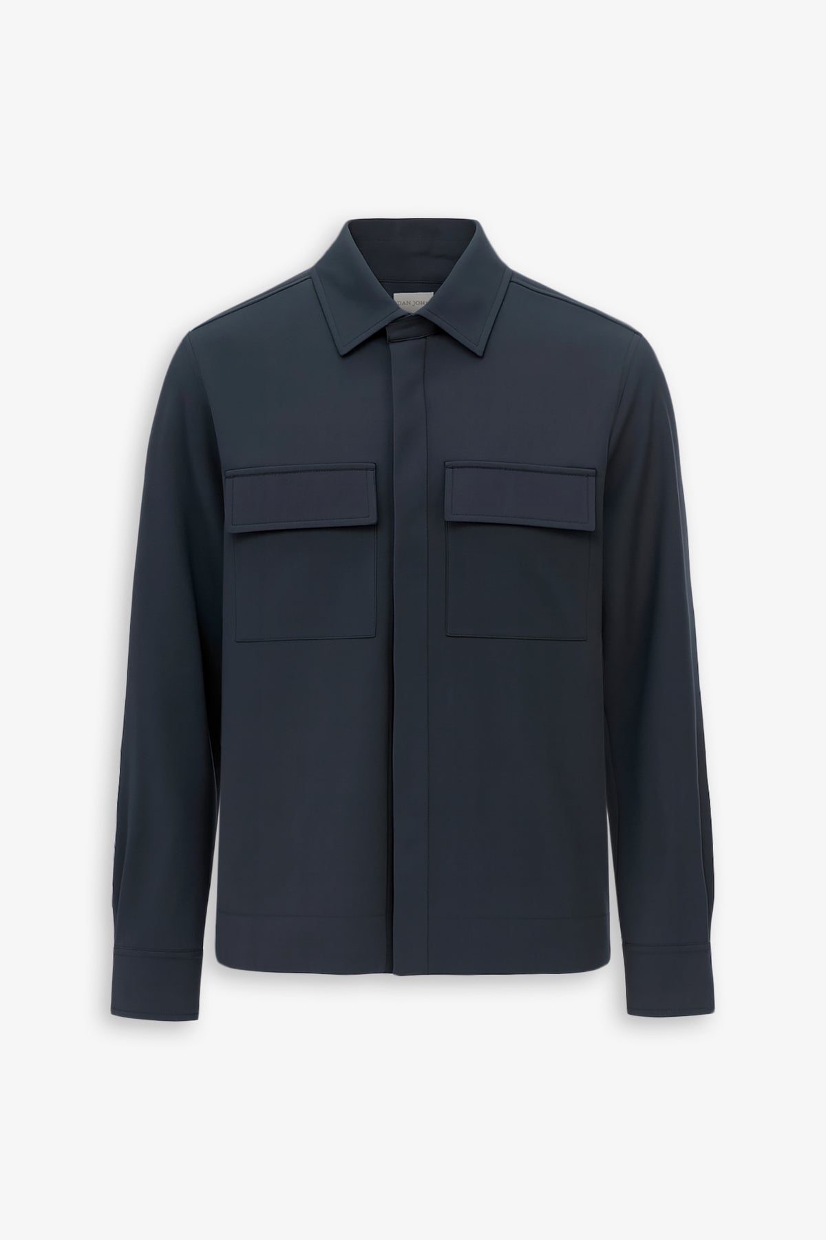 Overshirt tecnica blu