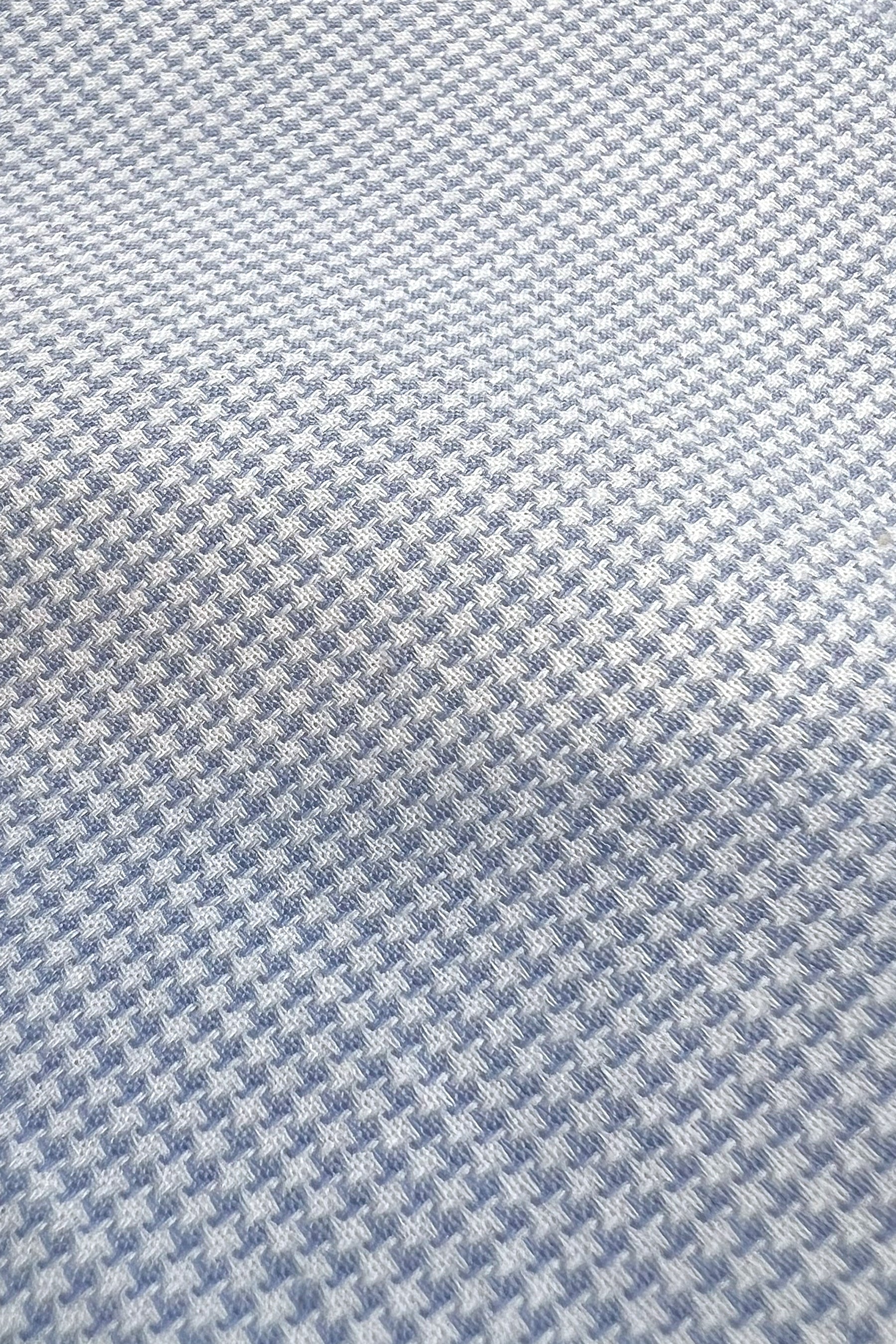 Camicia pied de poule azzurra