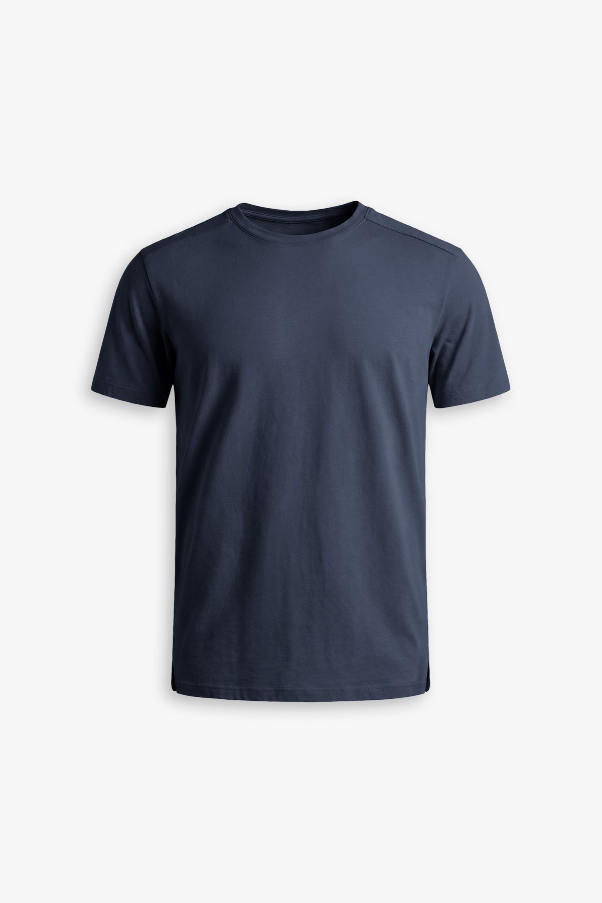 T-shirt in cotone interlock blu