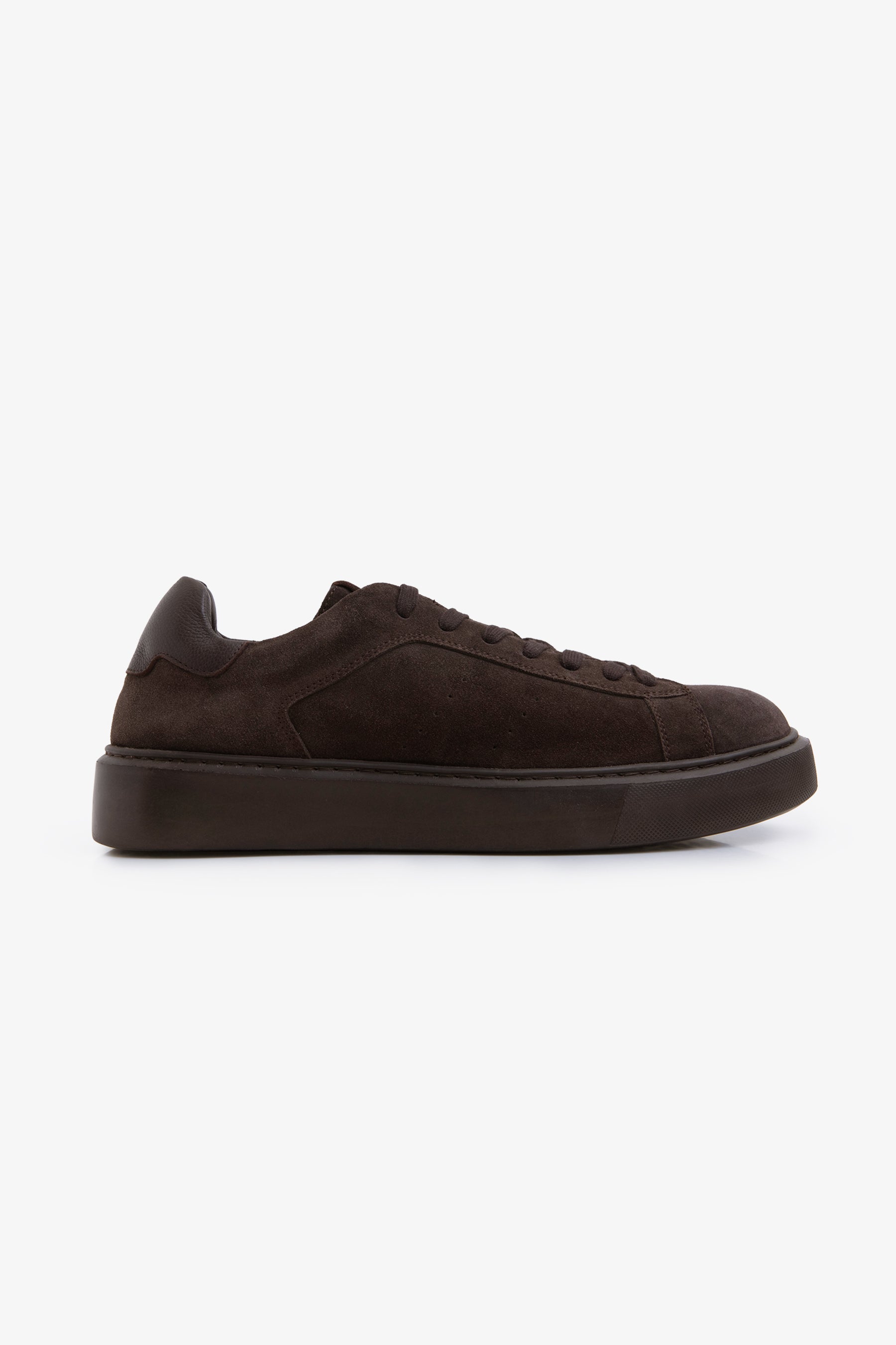 Sneakers in suede moro