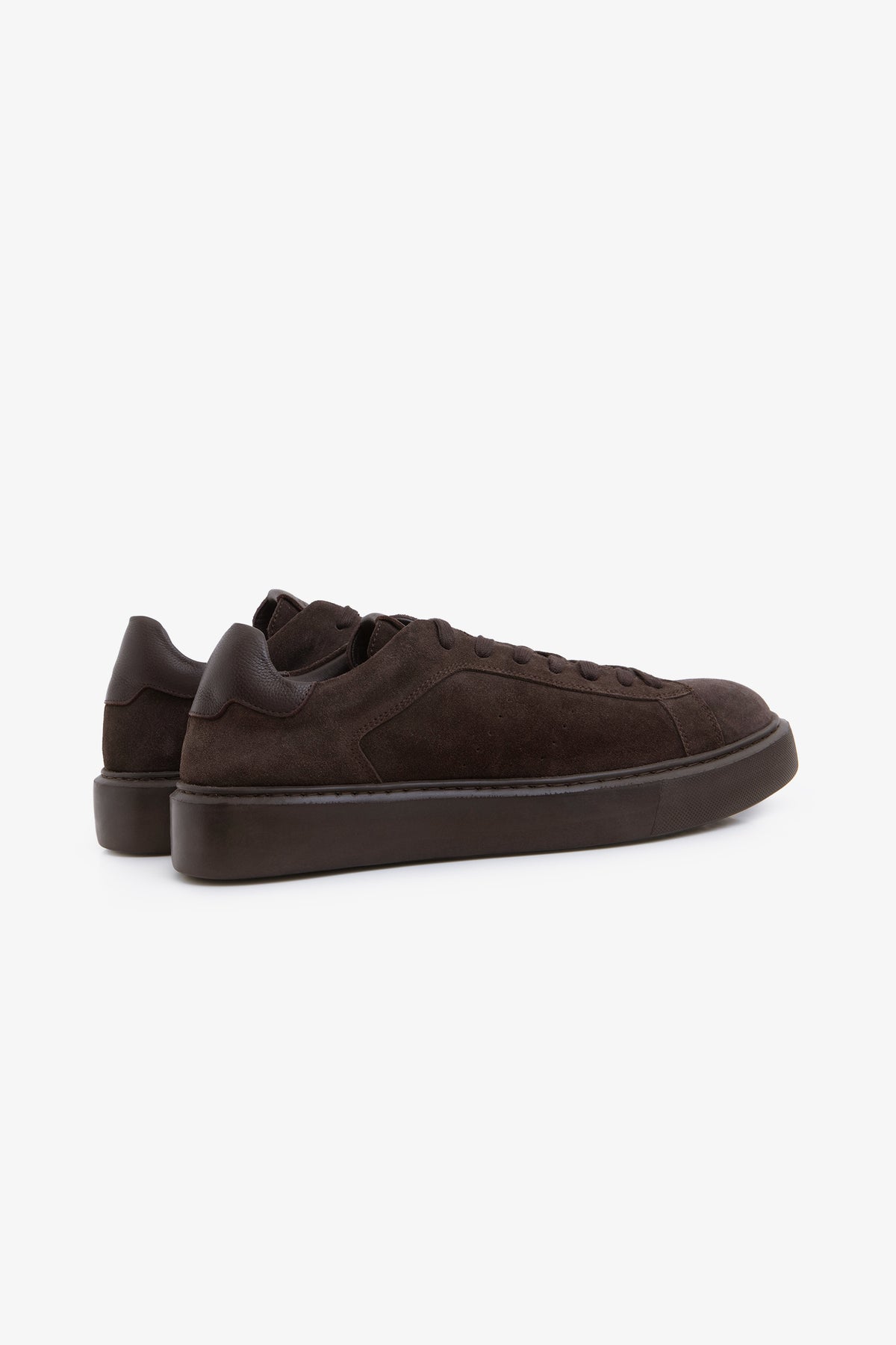 Sneakers in suede moro