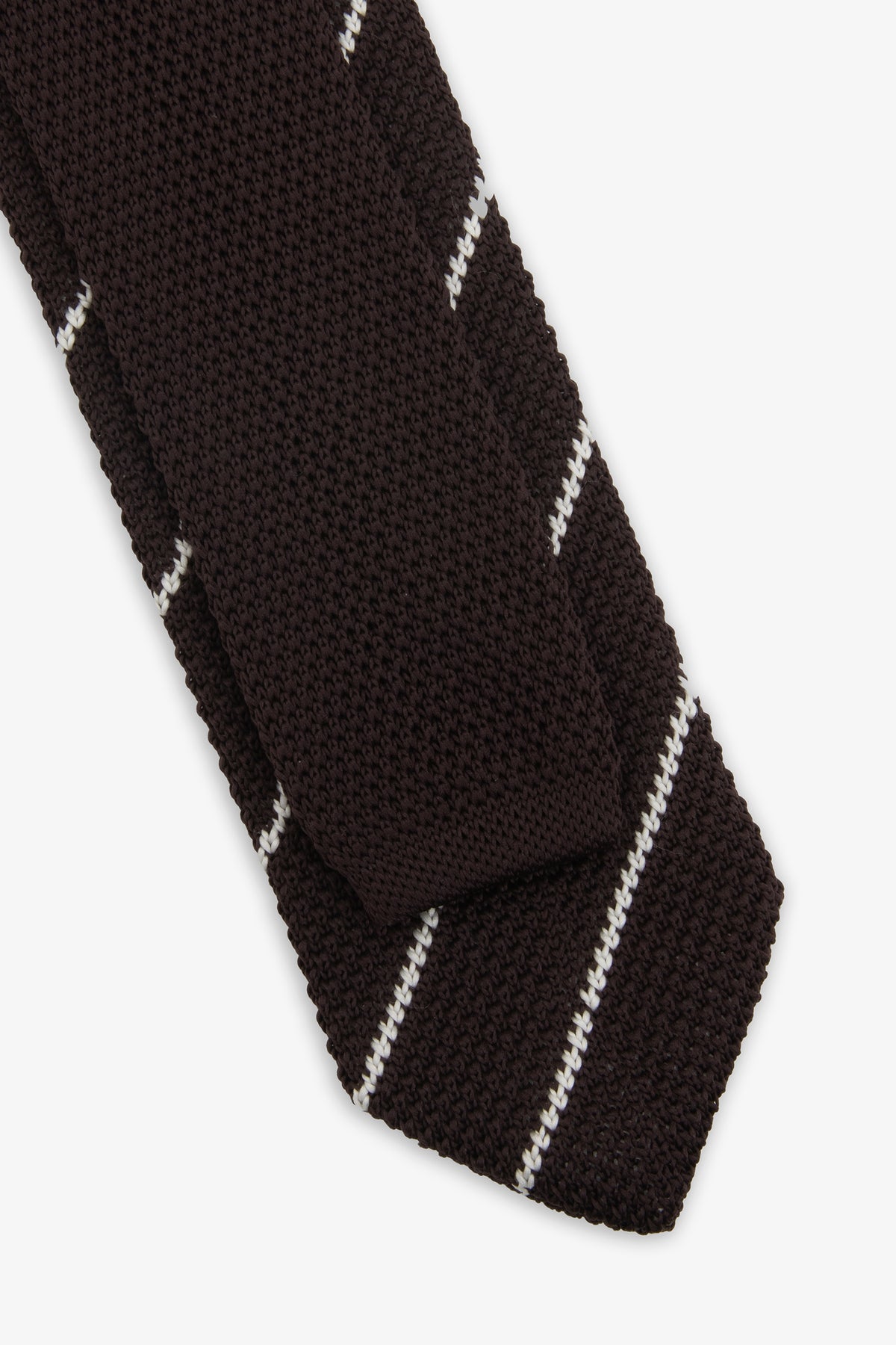 Cravatta jacquard regimental moro