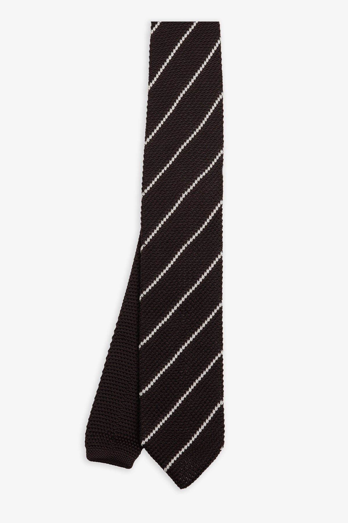 Cravatta jacquard regimental moro