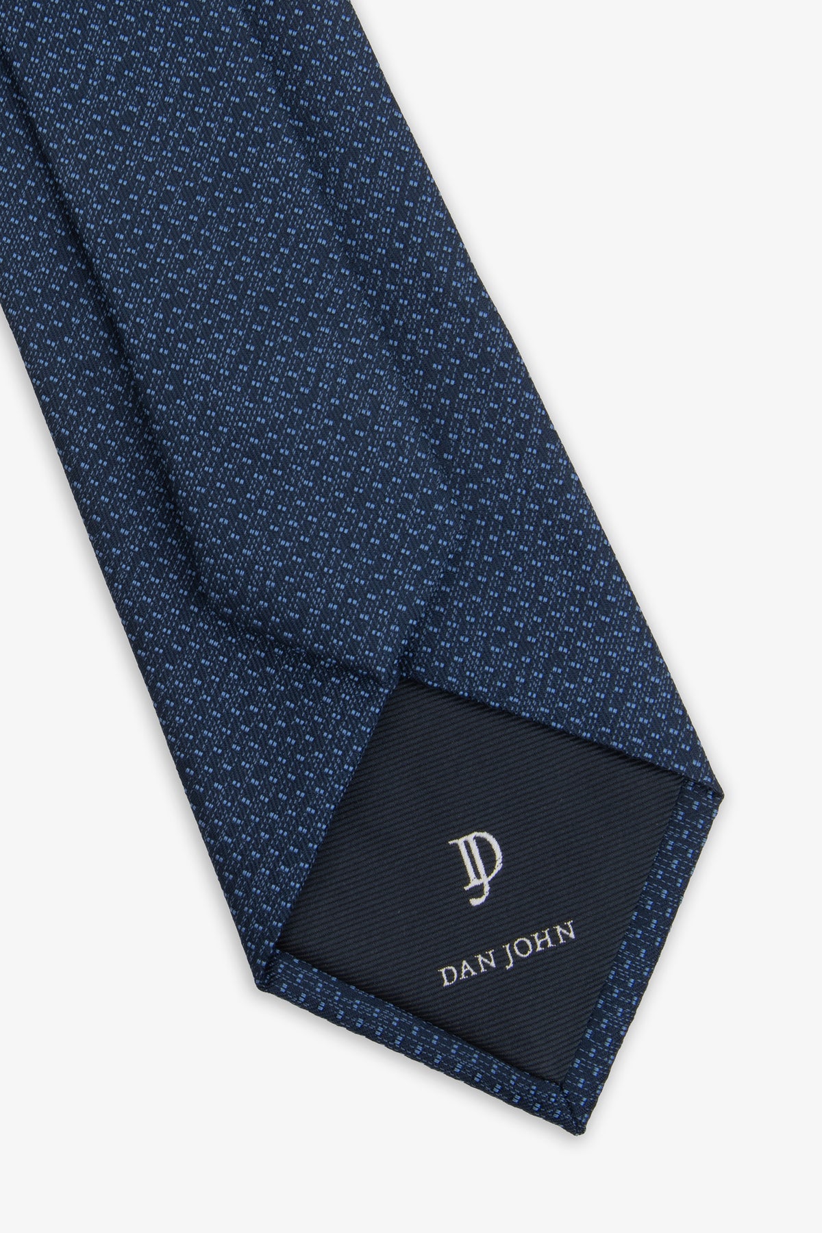 Cravatta micro point blu