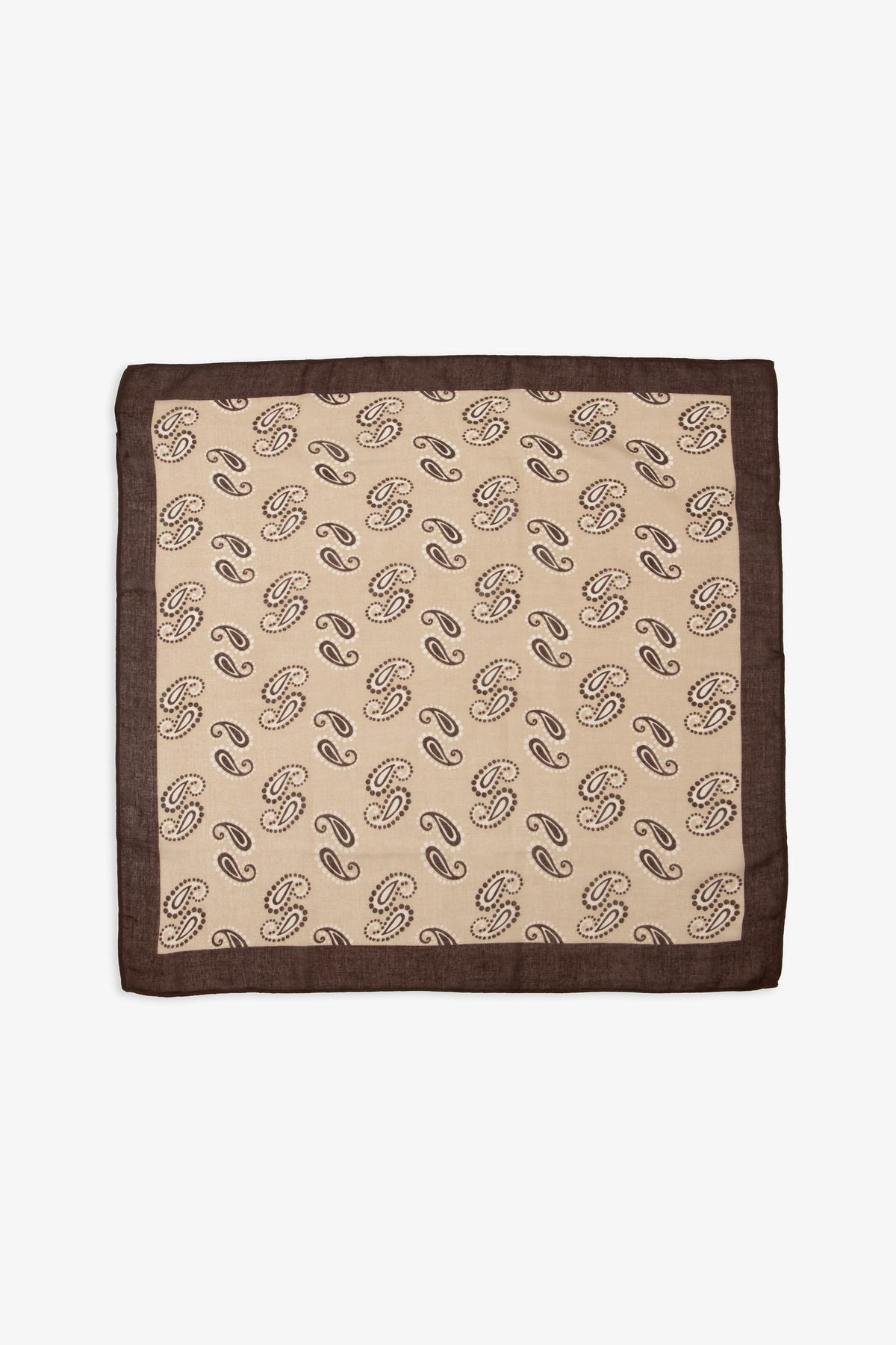 Foulard disegno cashmere moro