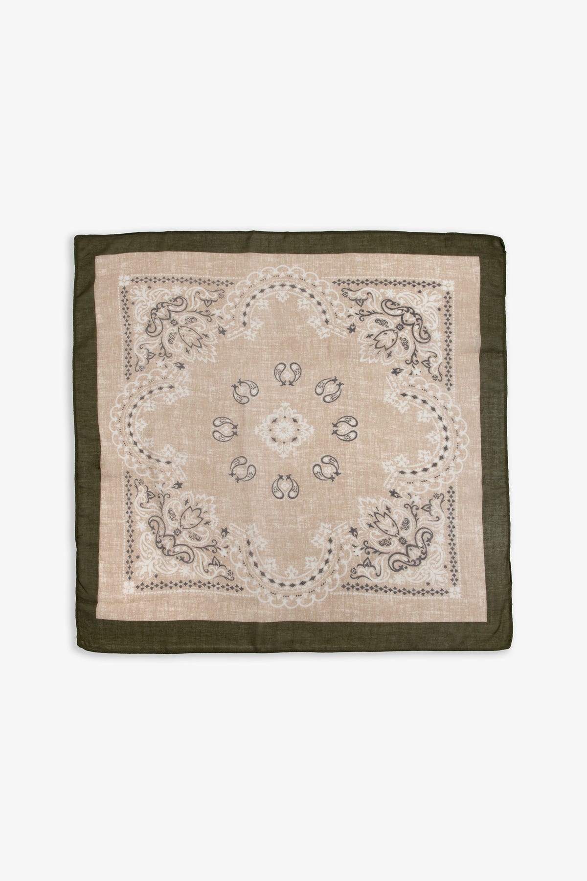 Foulard disegno cashmere verde