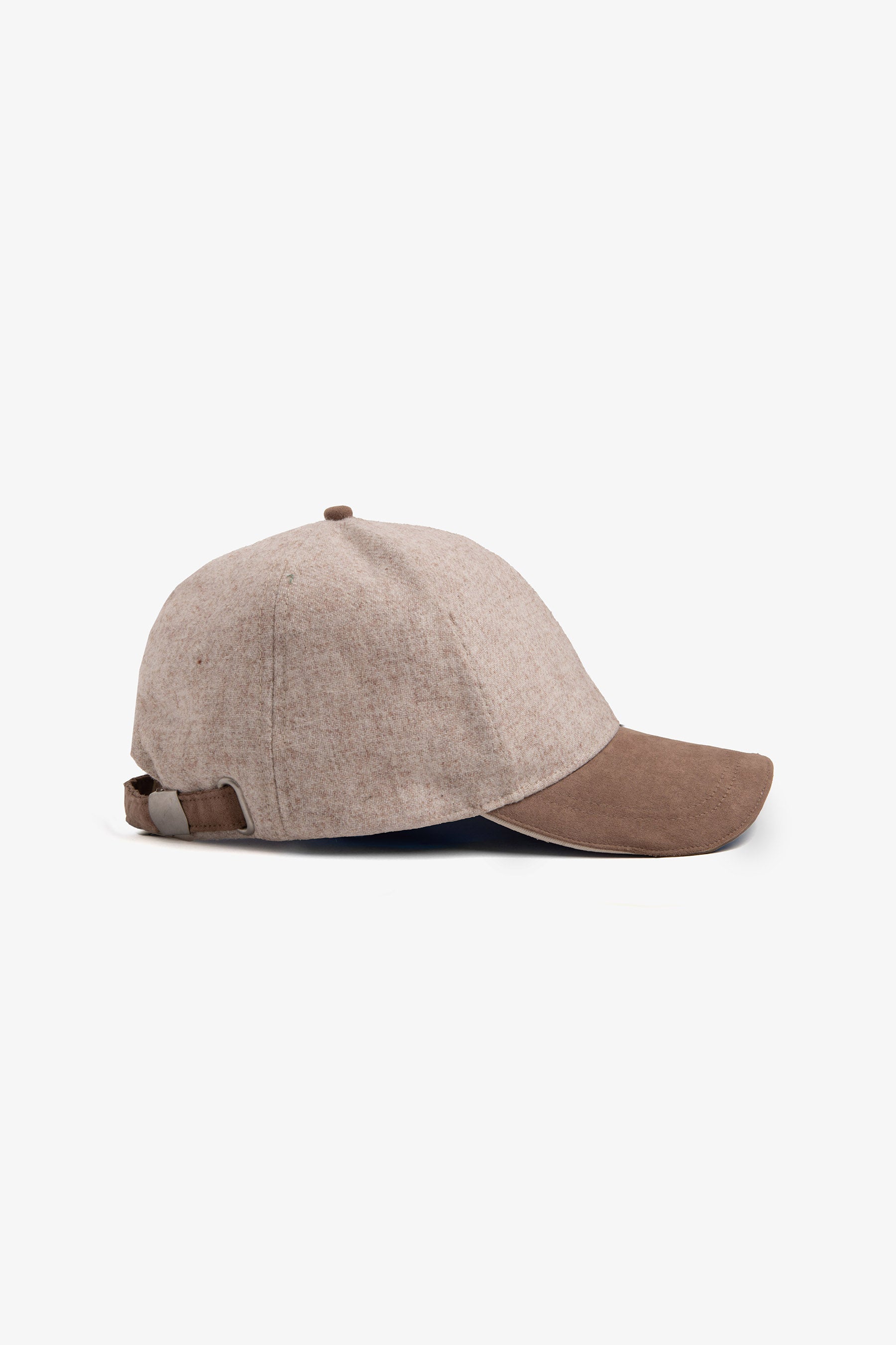 Taupe Pied de Poule visor hat