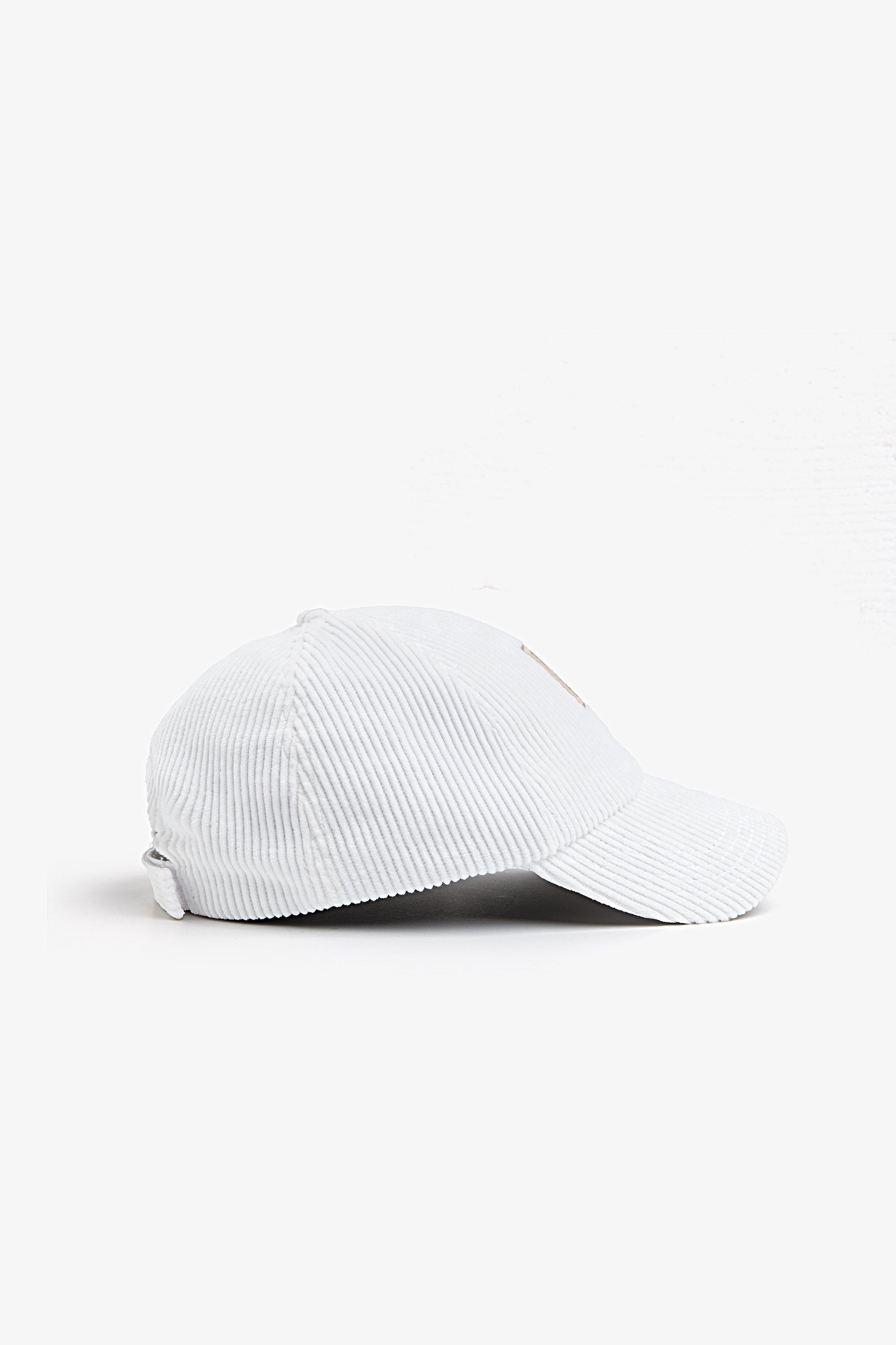 KIDS Cream velvet visor hat