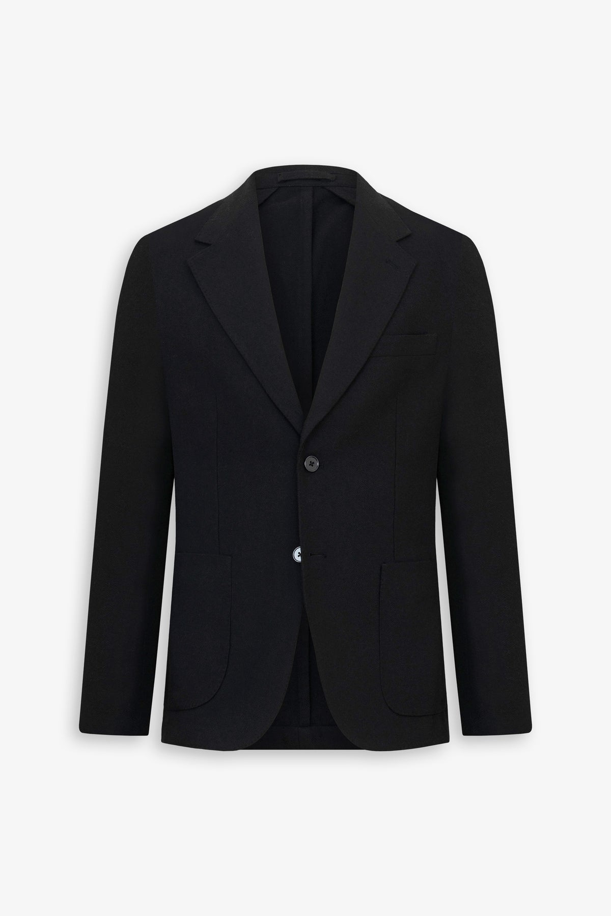 Giacca misto lana Herringbone nera