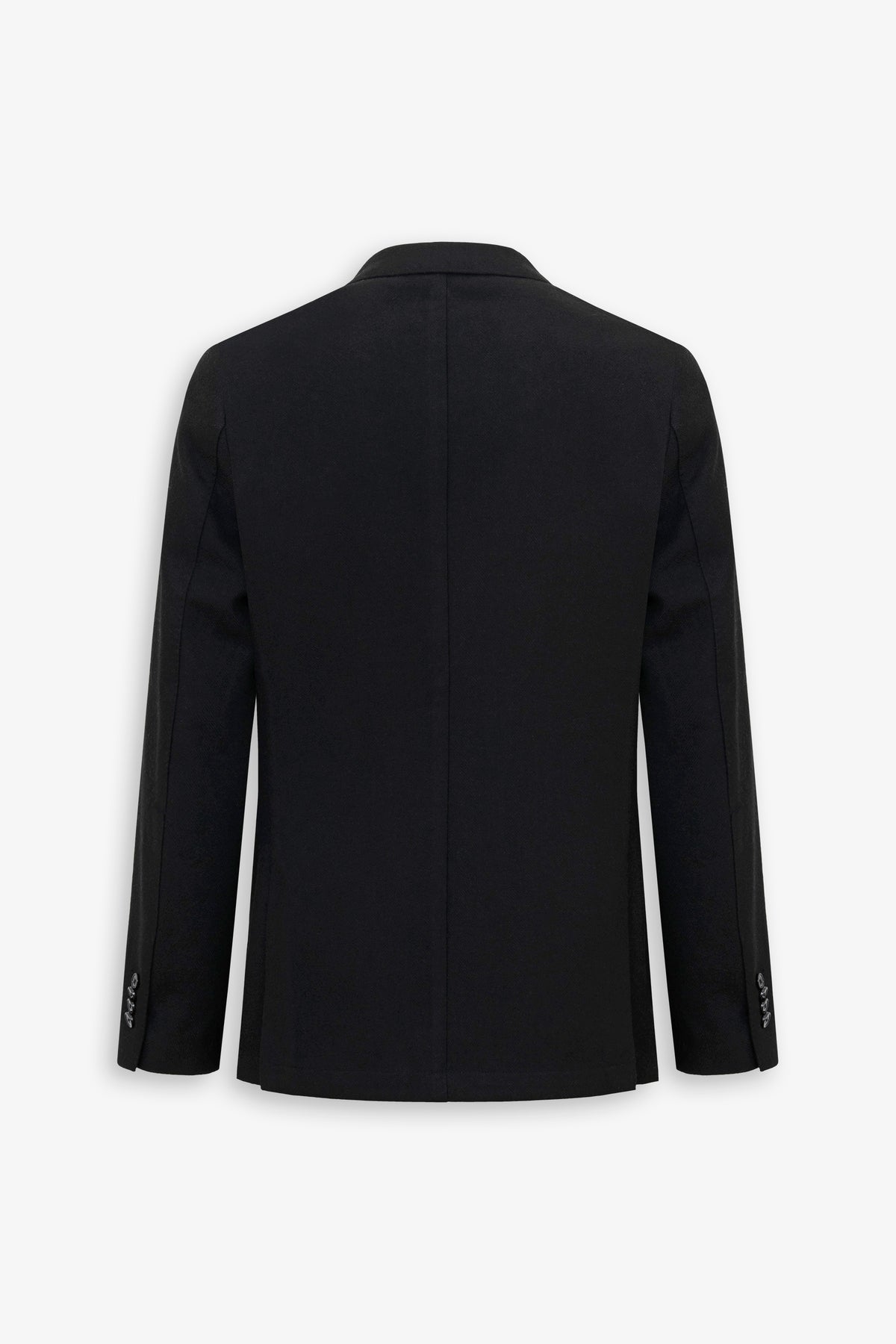 Giacca misto lana Herringbone nera