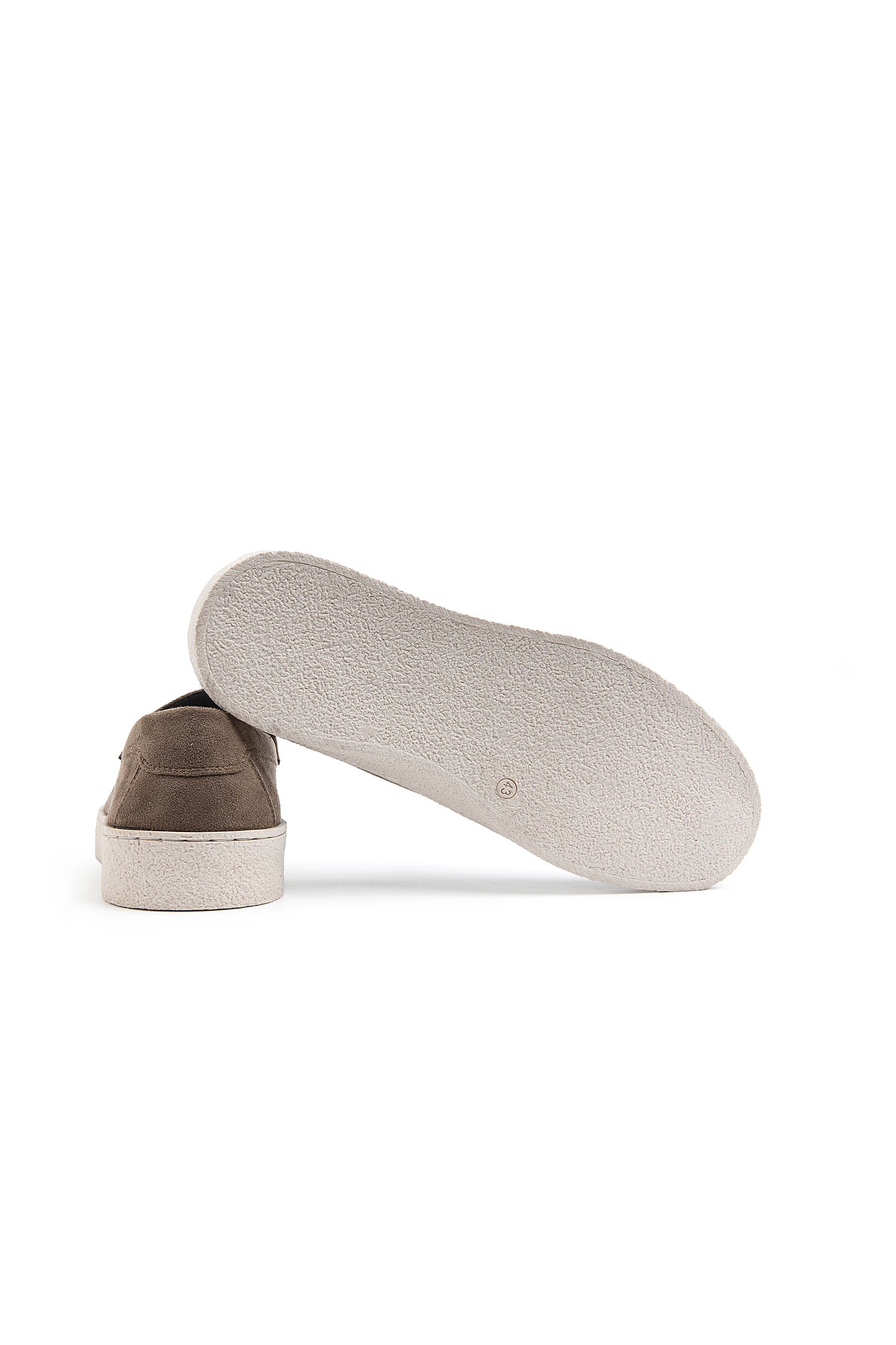 Mocassino ecosuede tortora