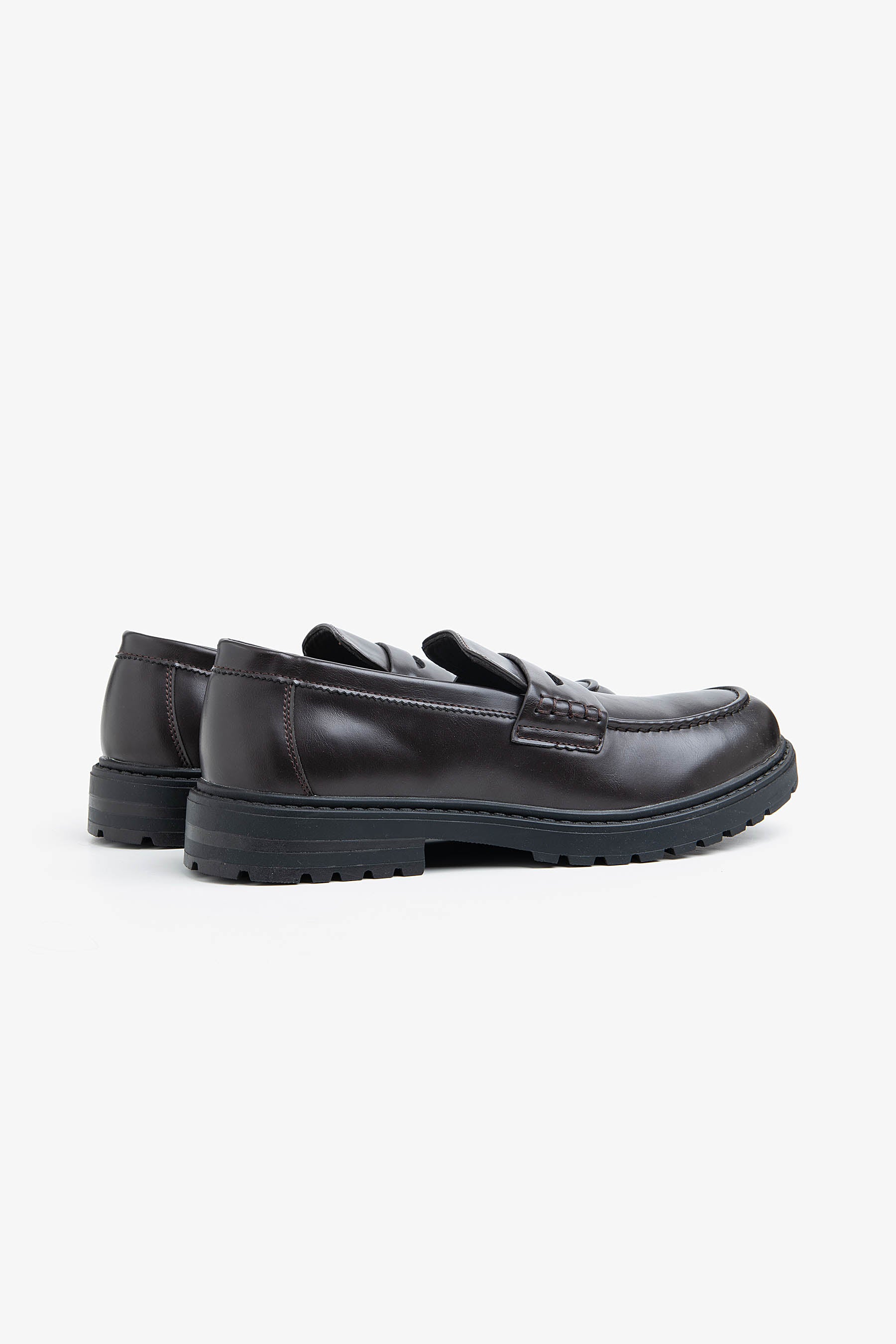 Penny loafer brun foncé