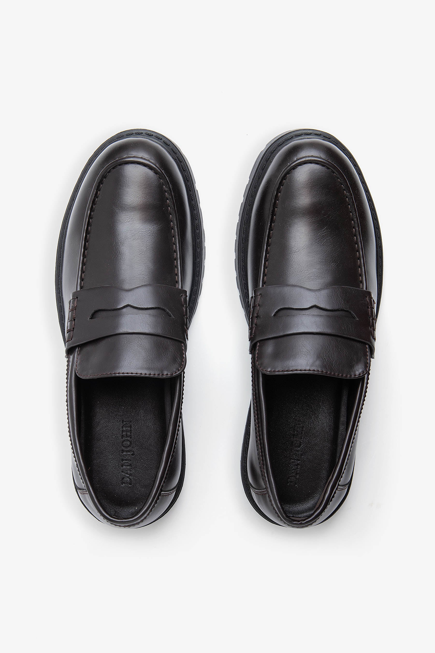 Penny loafer brun foncé