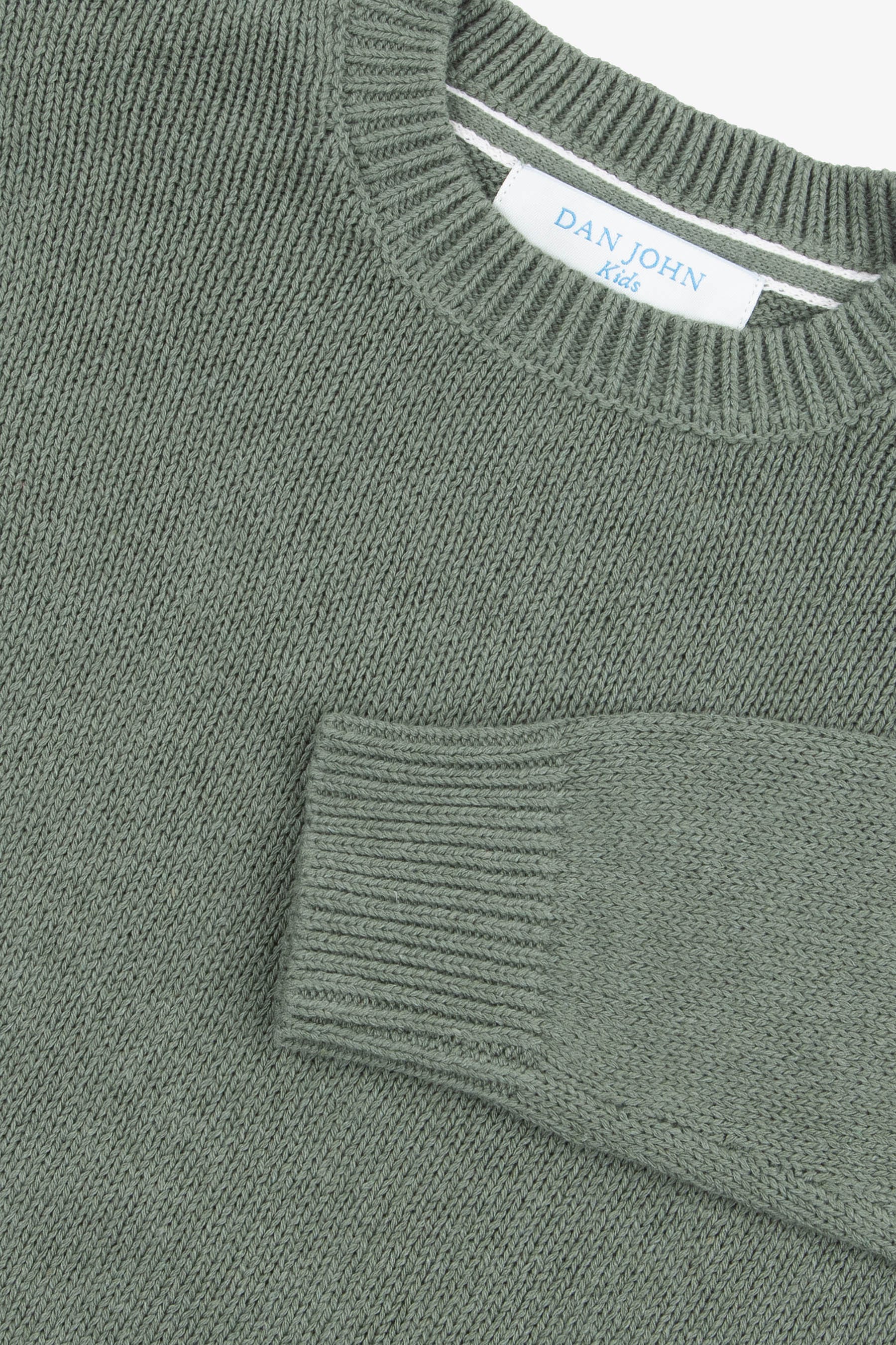 Maglia girocollo rasata verde Kids-Dan John