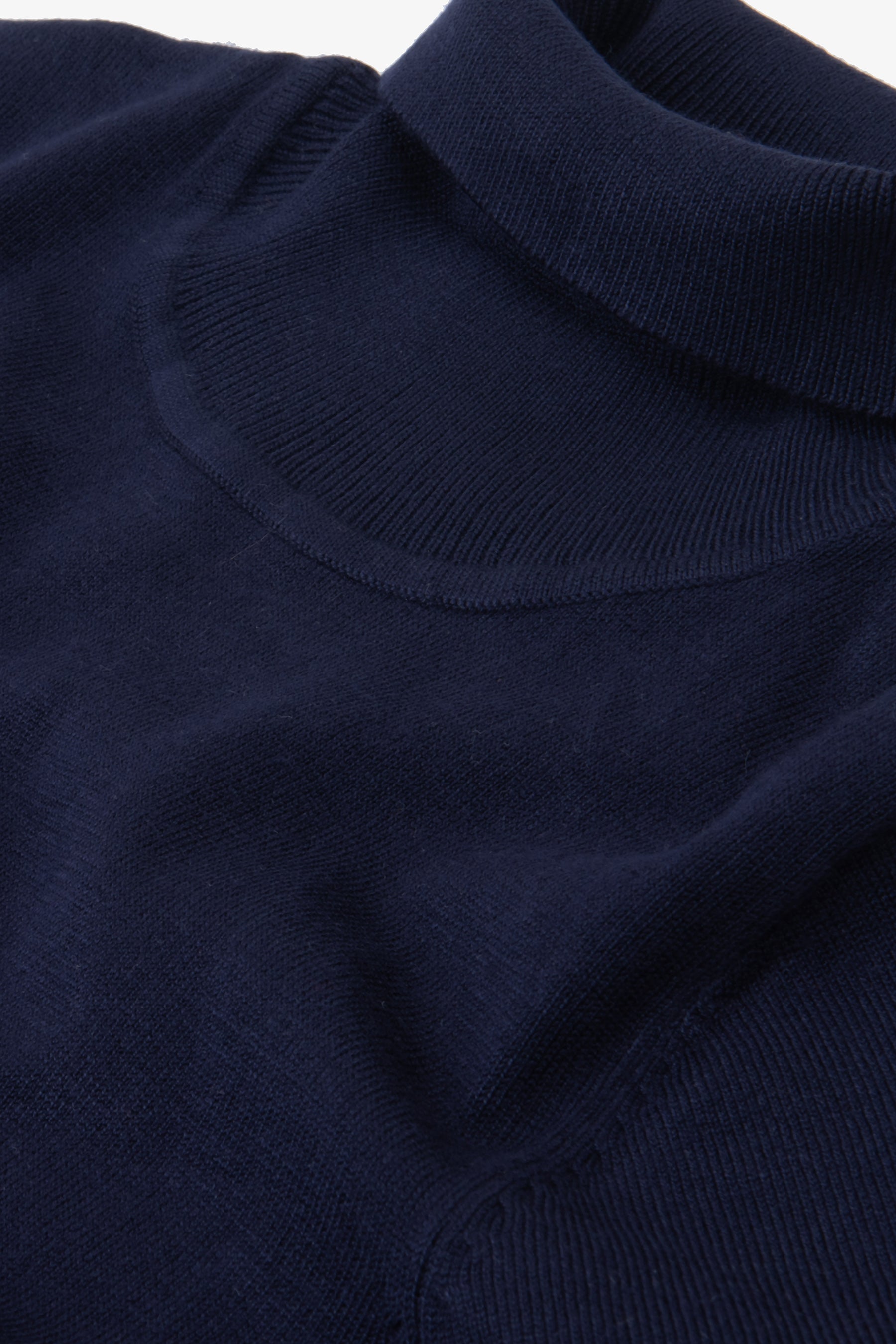 KIDS Blue basic knit turtleneck