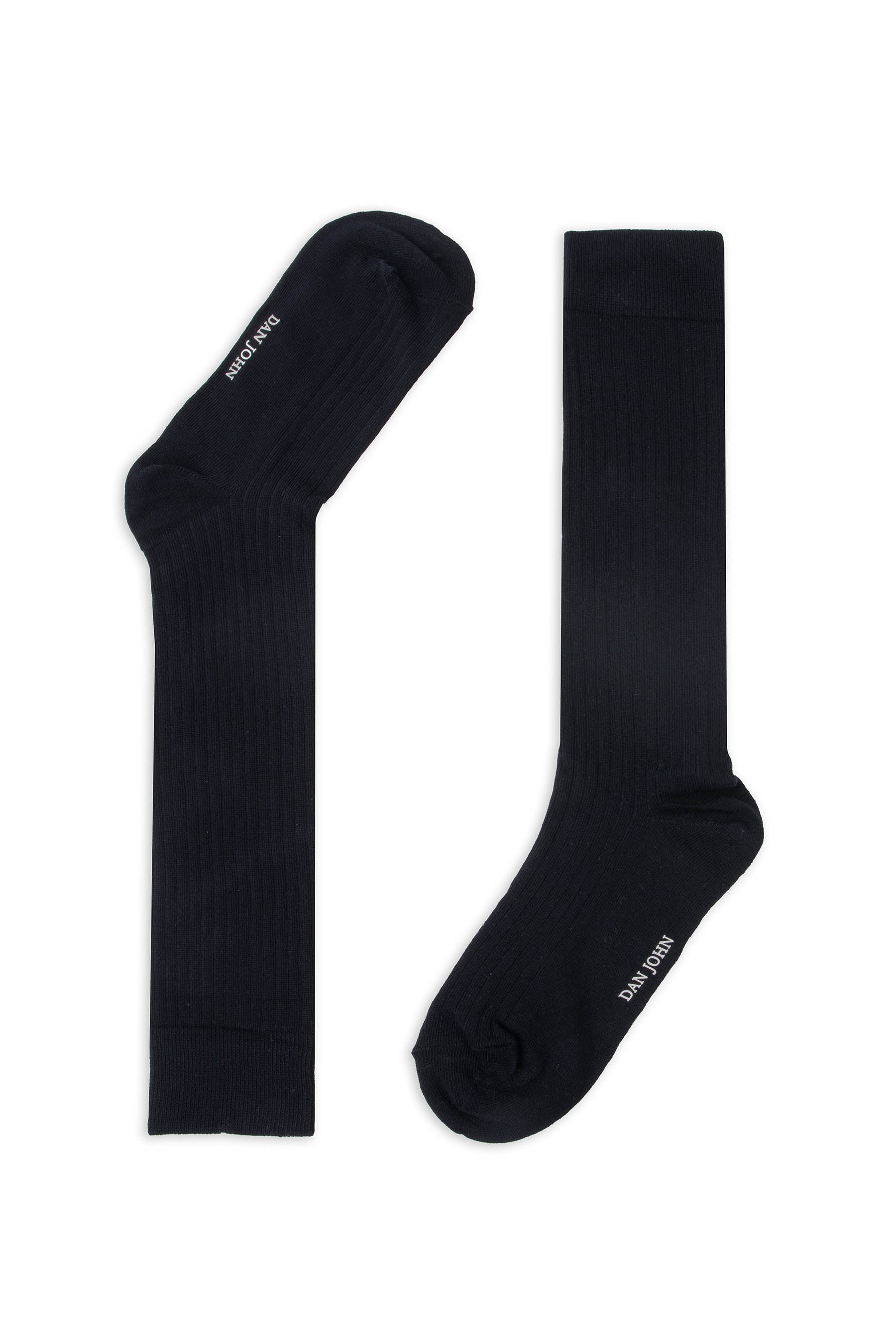 Paquete de 3 calcetines de canalé liso