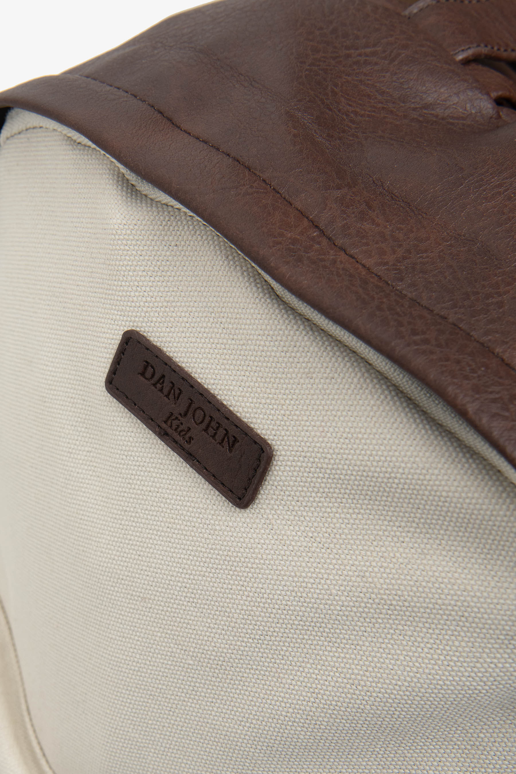 KIDS Cream canvas backpack