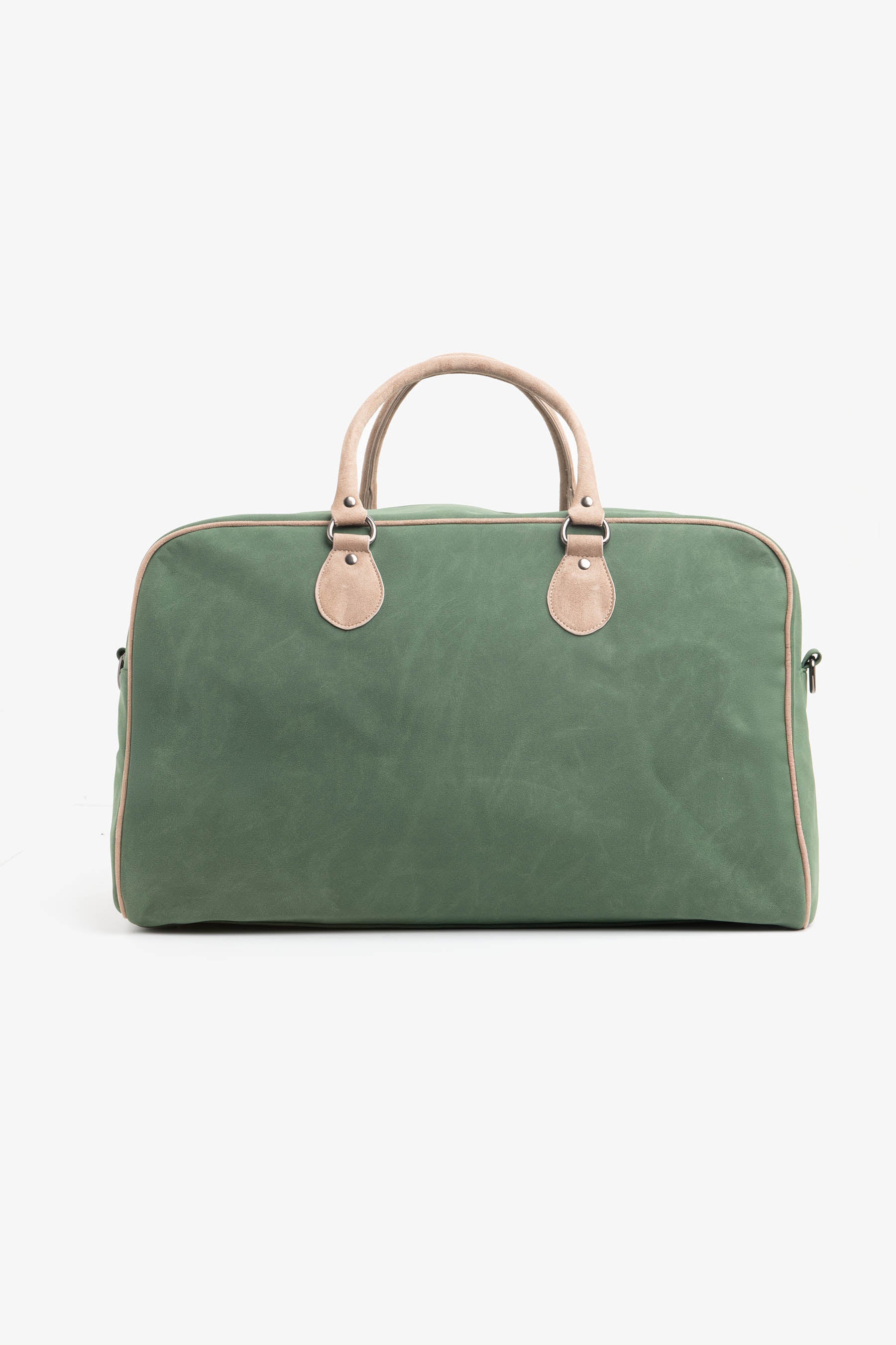 Bolso de lona de ante ecológico verde