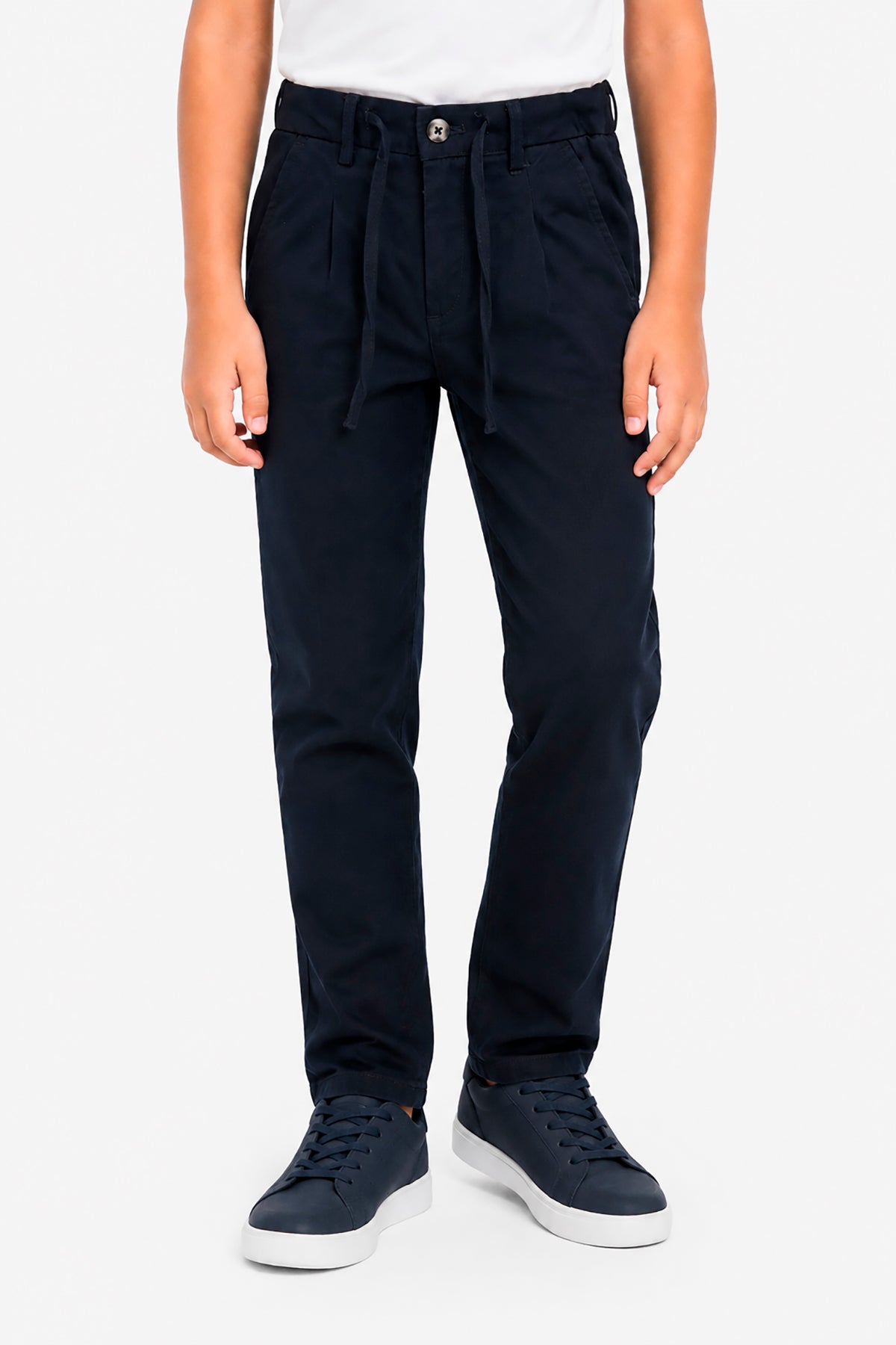 KIDS Blue jersey drawstring pants
