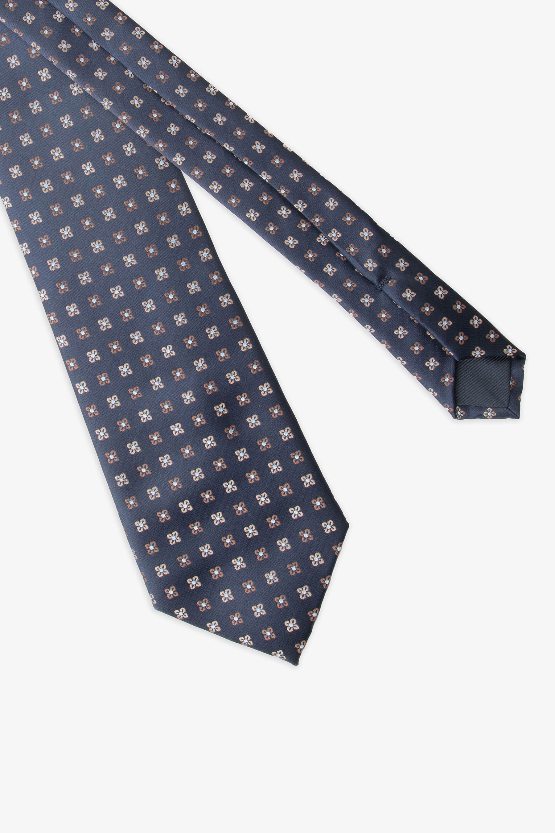 Cravatta micro fiore blu-Dan John