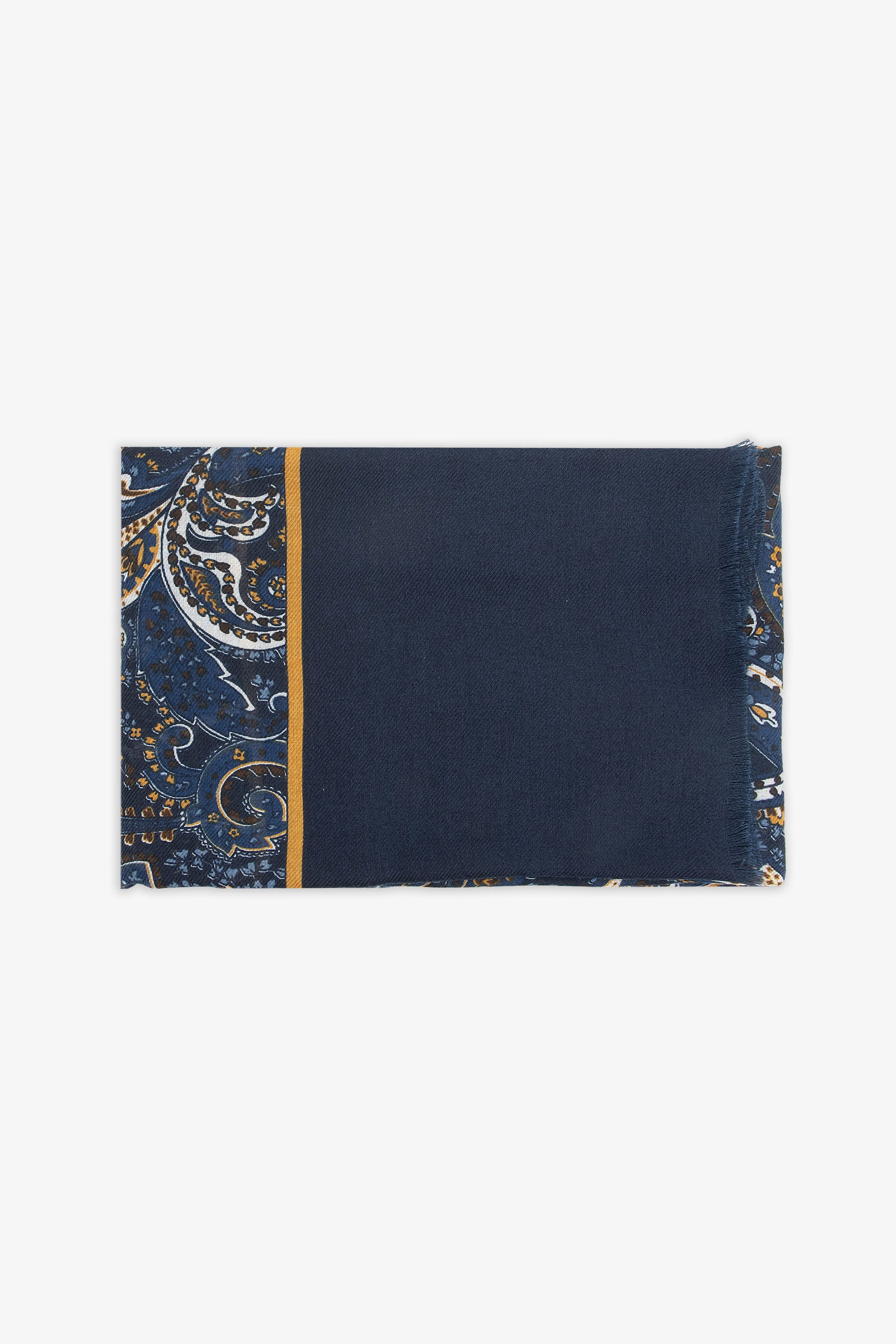 Pashmina disegno cashmere blu-Dan John