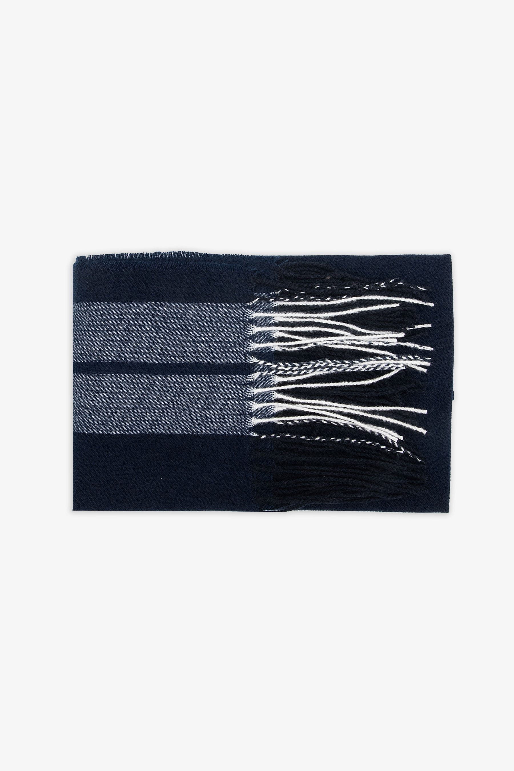 Pashmina righe diagonali blu-Dan John