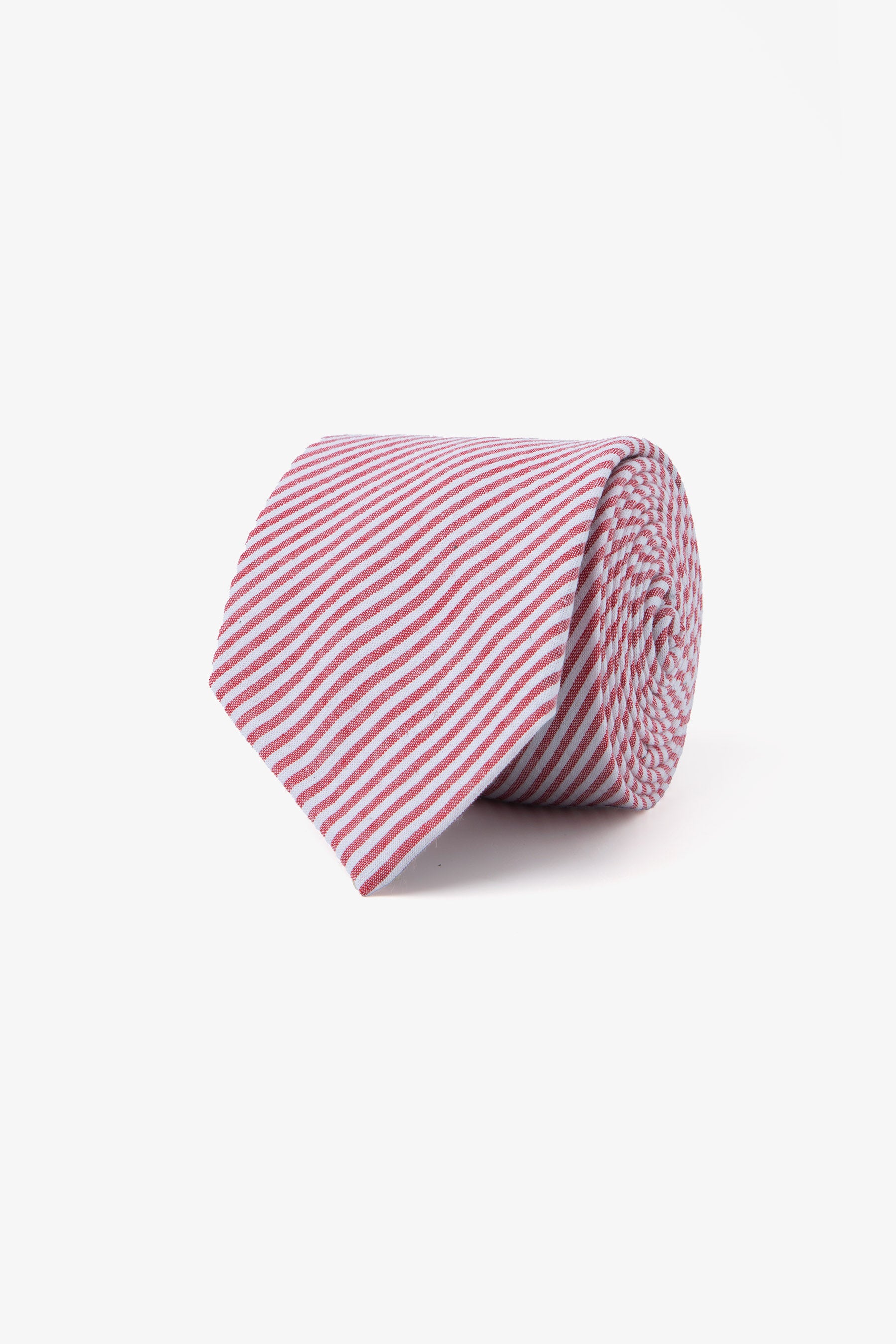 cravatta righe fantasia mattone-Dan John