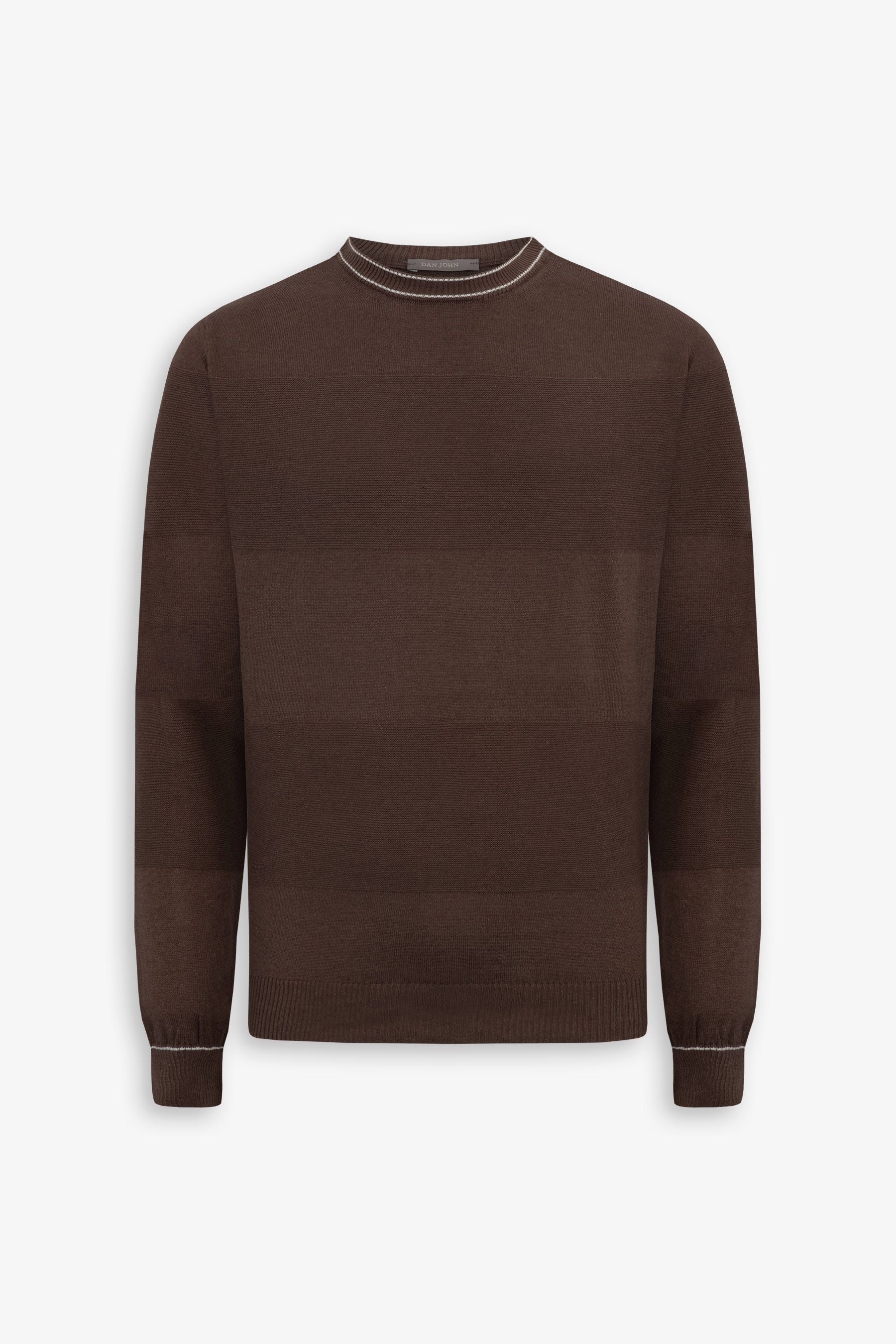 Maglia girocollo color block terra-Dan John