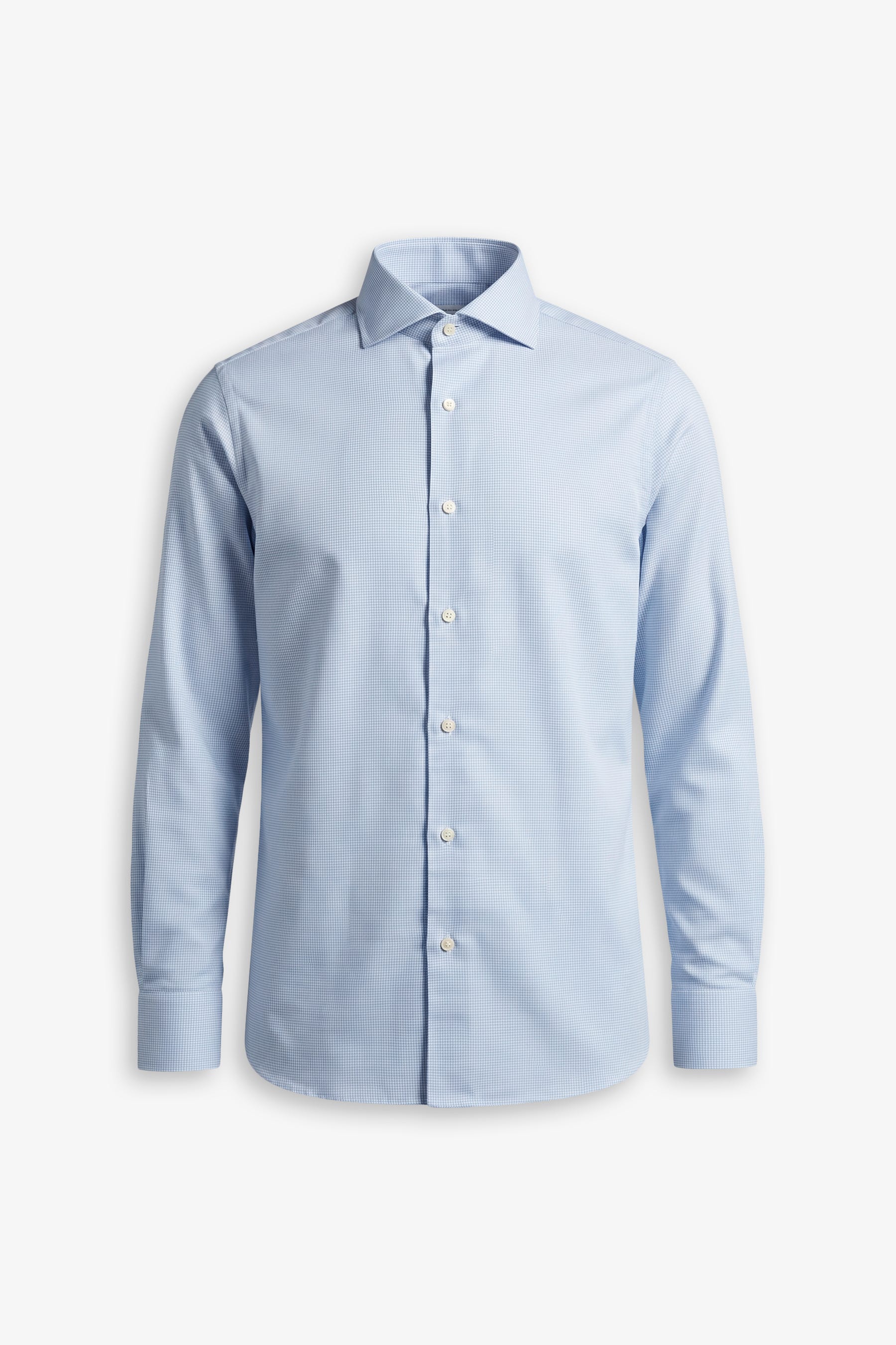 Camicia pied de poule azzurra