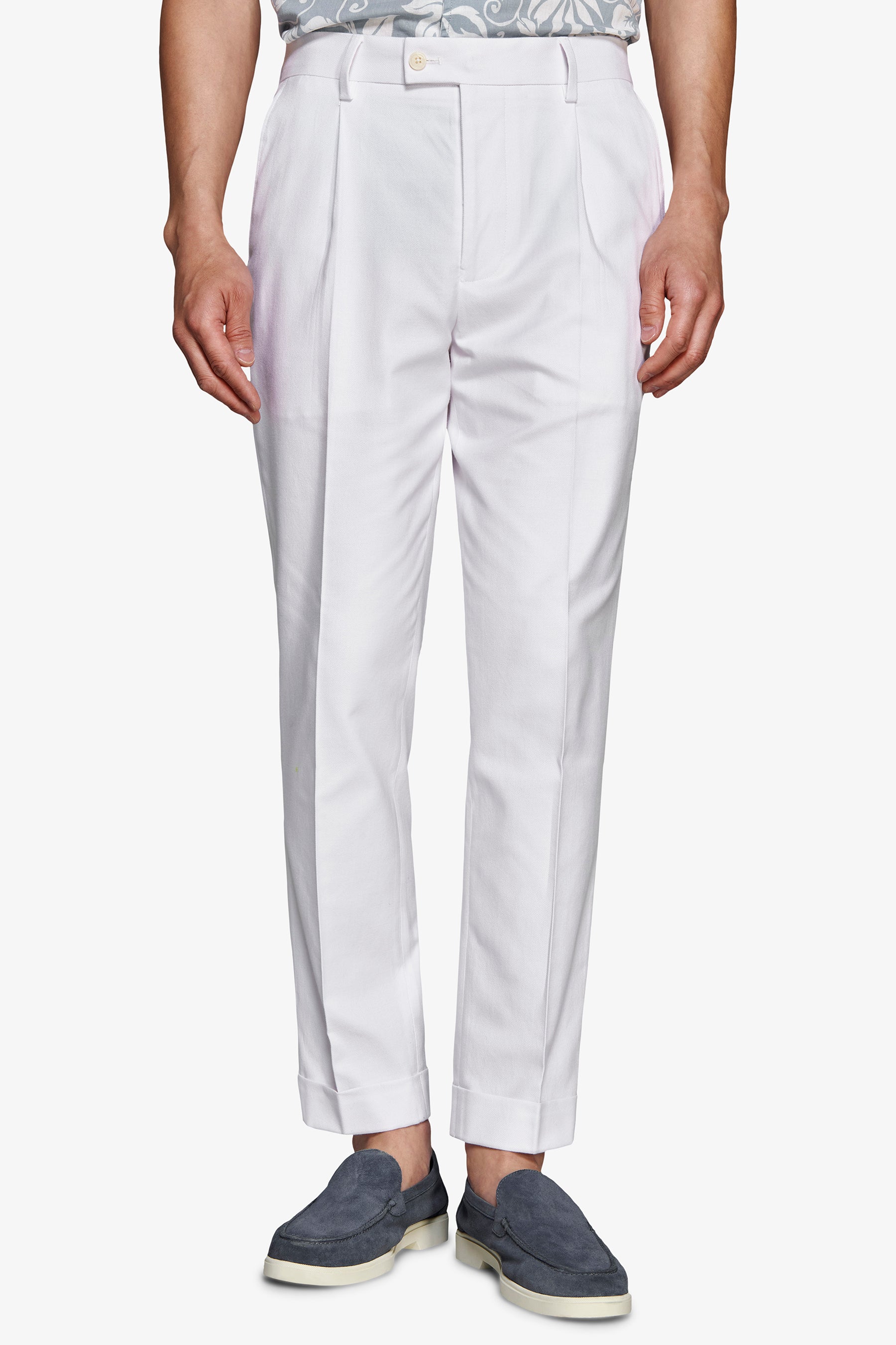 Pantaloni straight bianchi