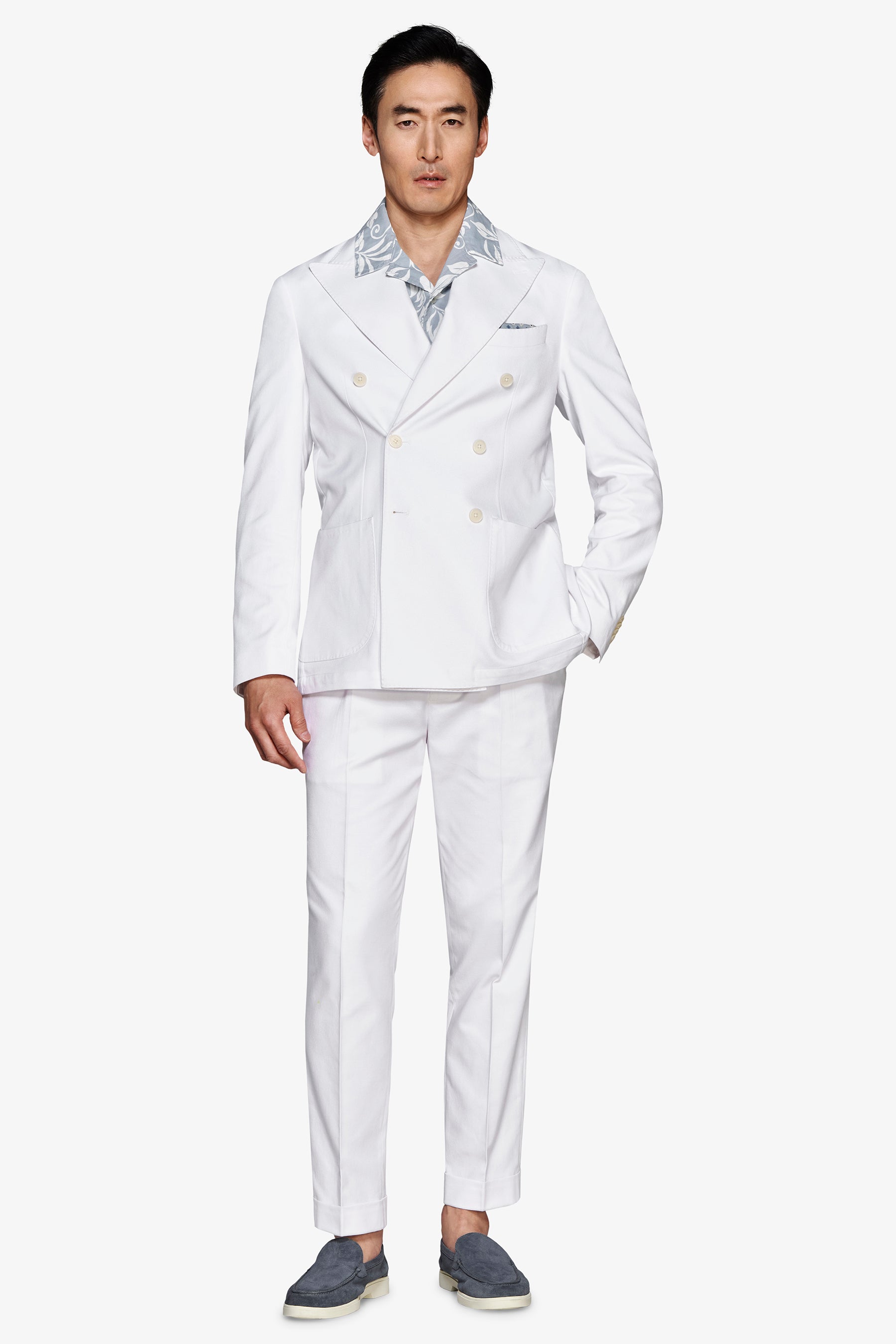 Giacca doppiopetto relaxed bianca