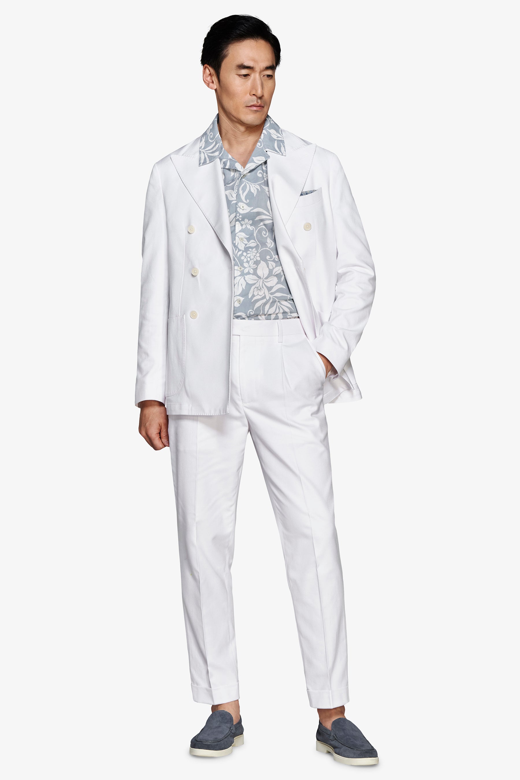 Giacca doppiopetto relaxed bianca