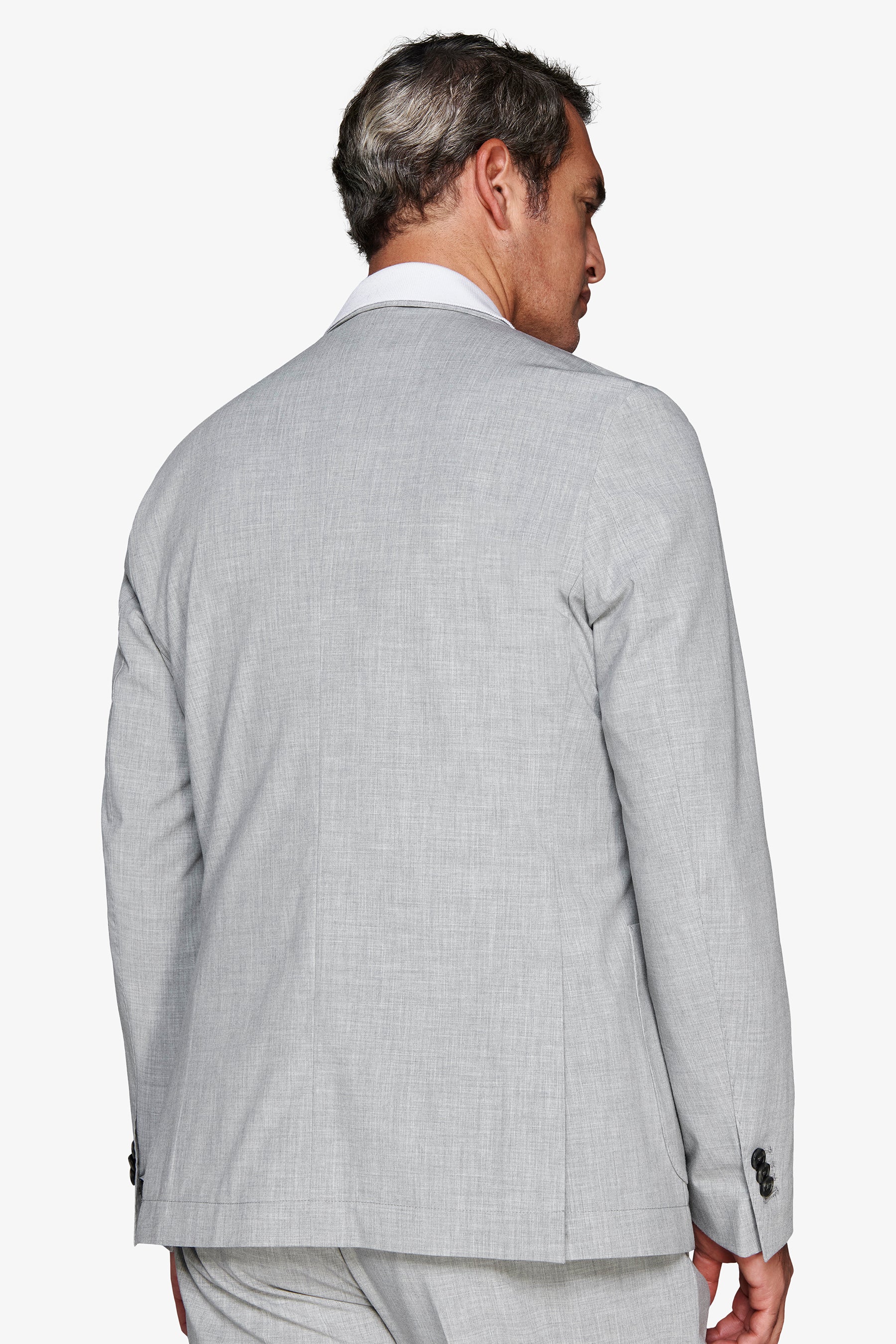 Giacca tela melange grigia-Dan John