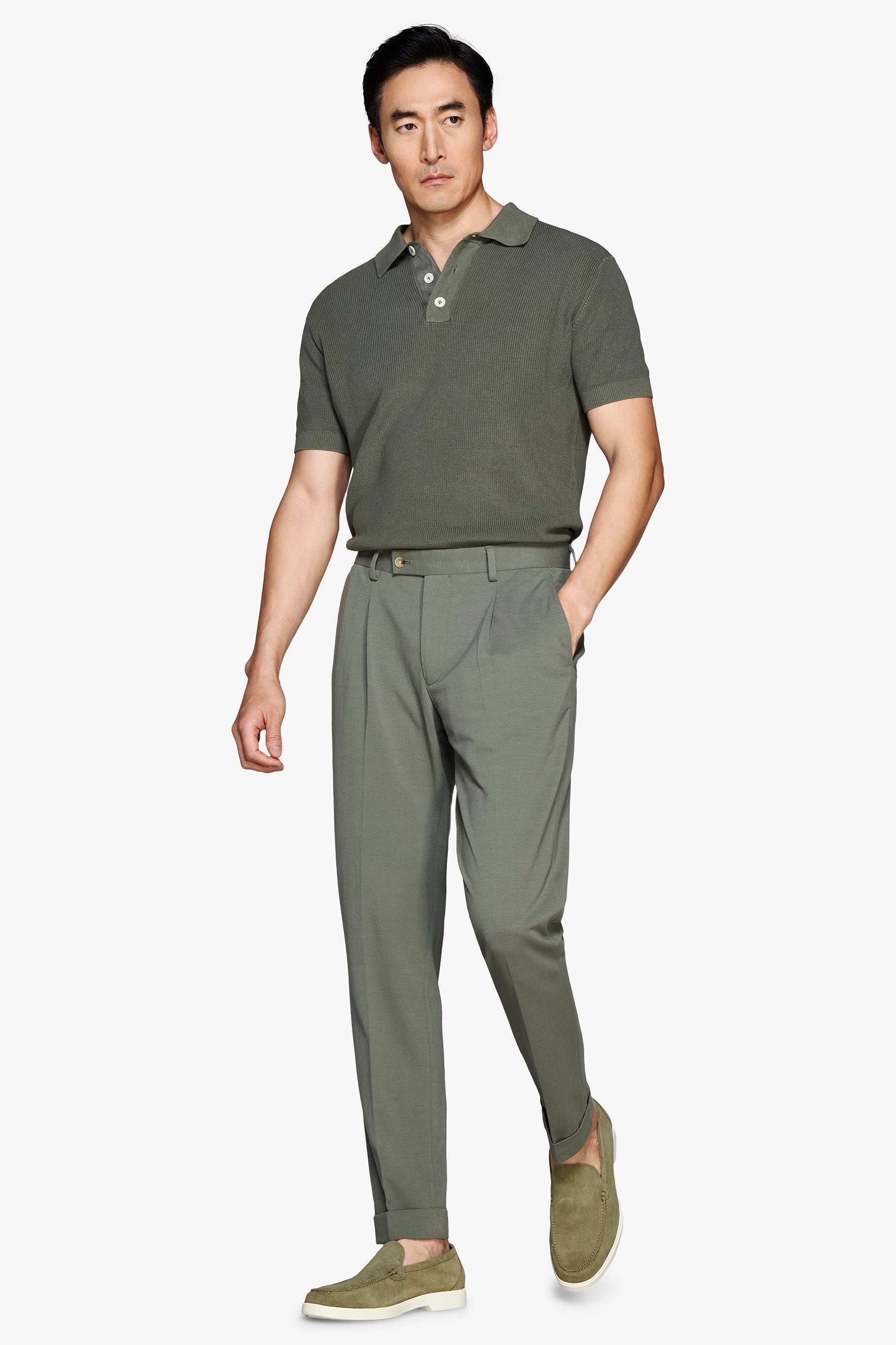 GRÜNES COB POINT KURZARM-POLOSHIRT