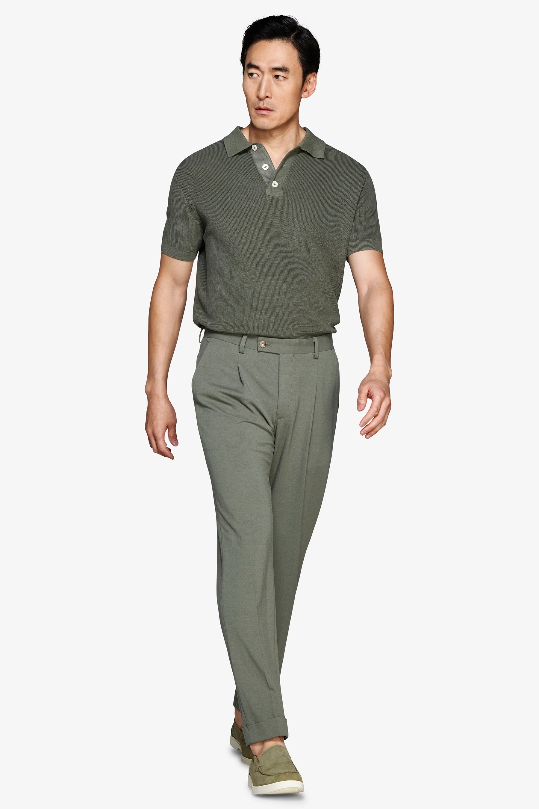 GRÜNES COB POINT KURZARM-POLOSHIRT