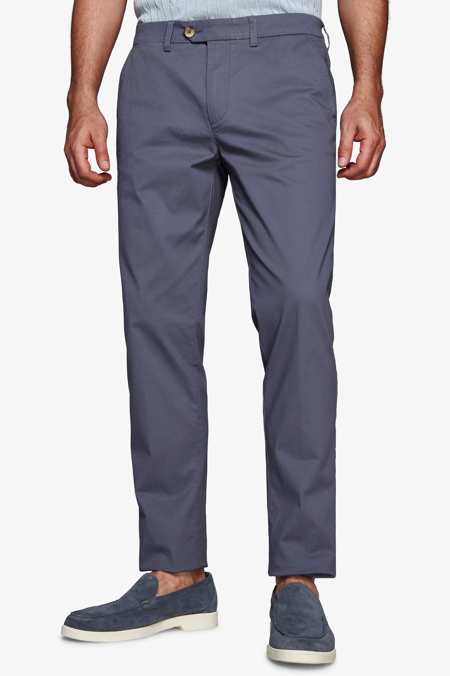 Pantaloni chino light blu