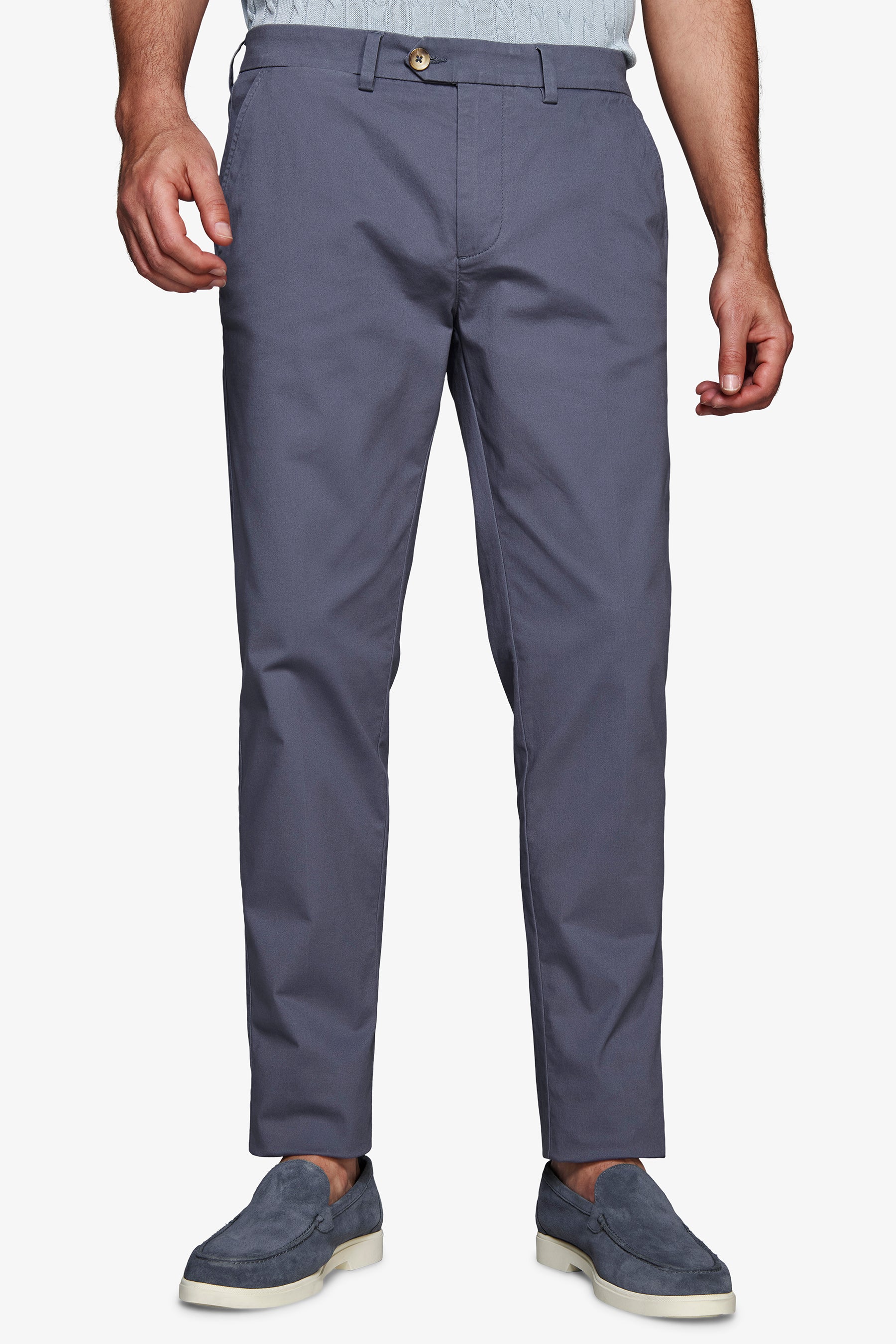 Pantaloni chino light blu