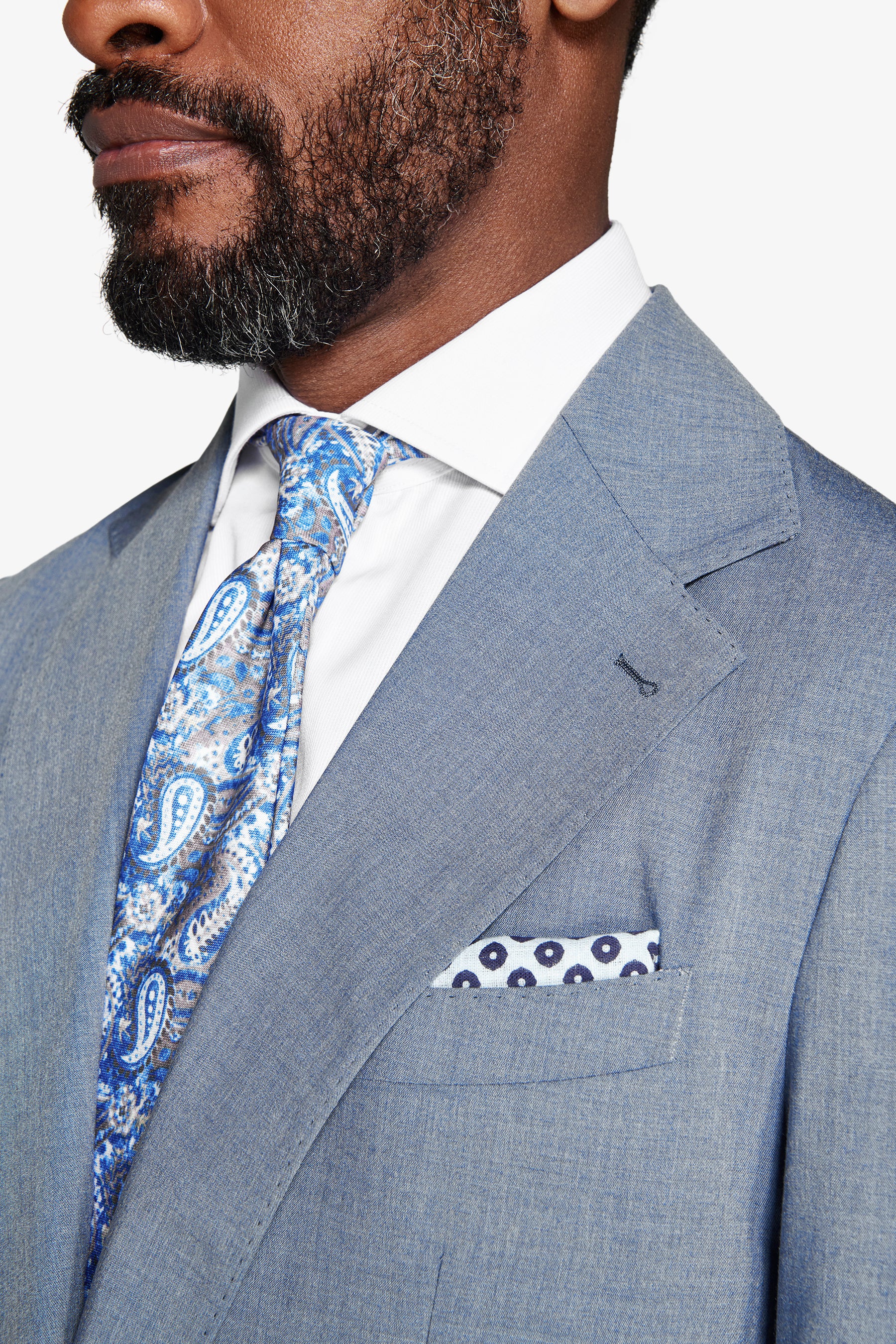 Giacca tela melange avion