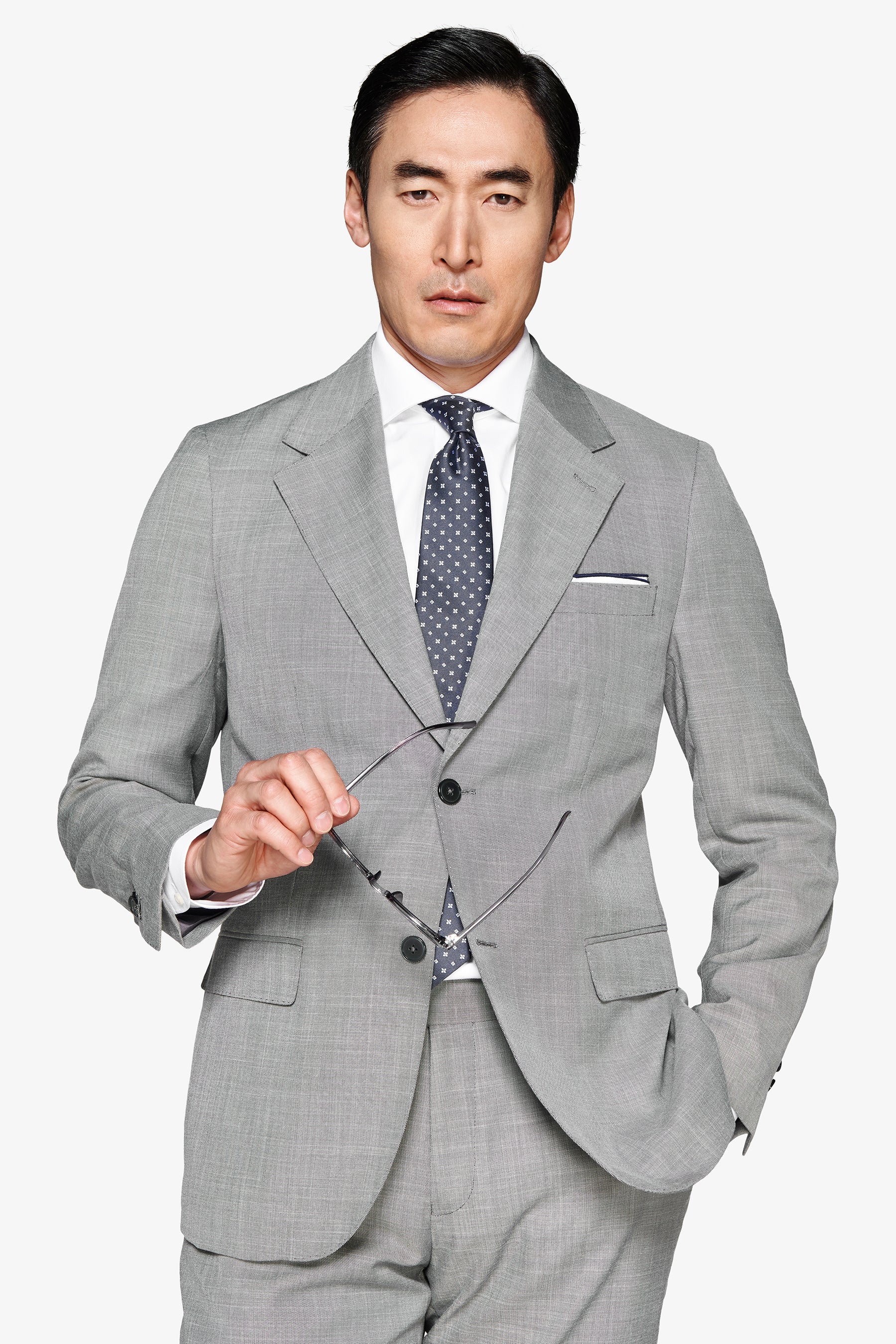 Giacca in grisaglia grigia