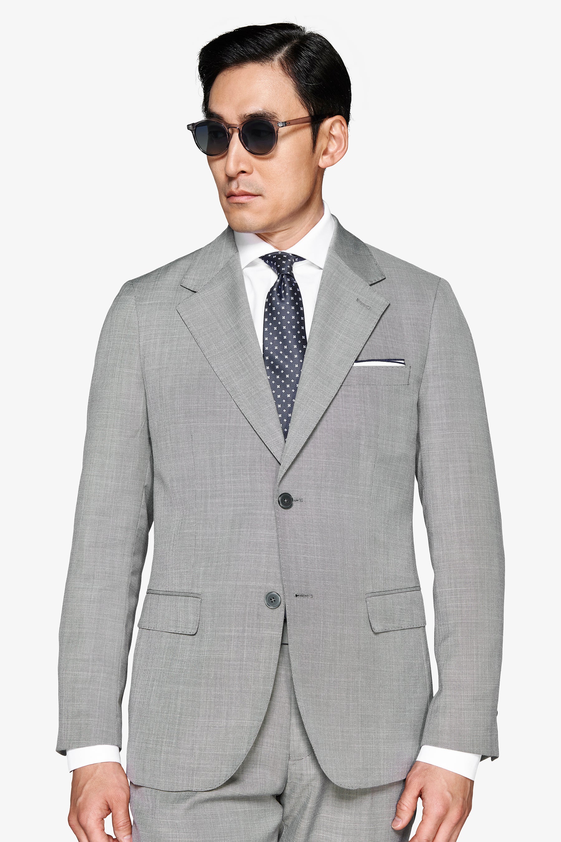 Giacca in grisaglia grigia