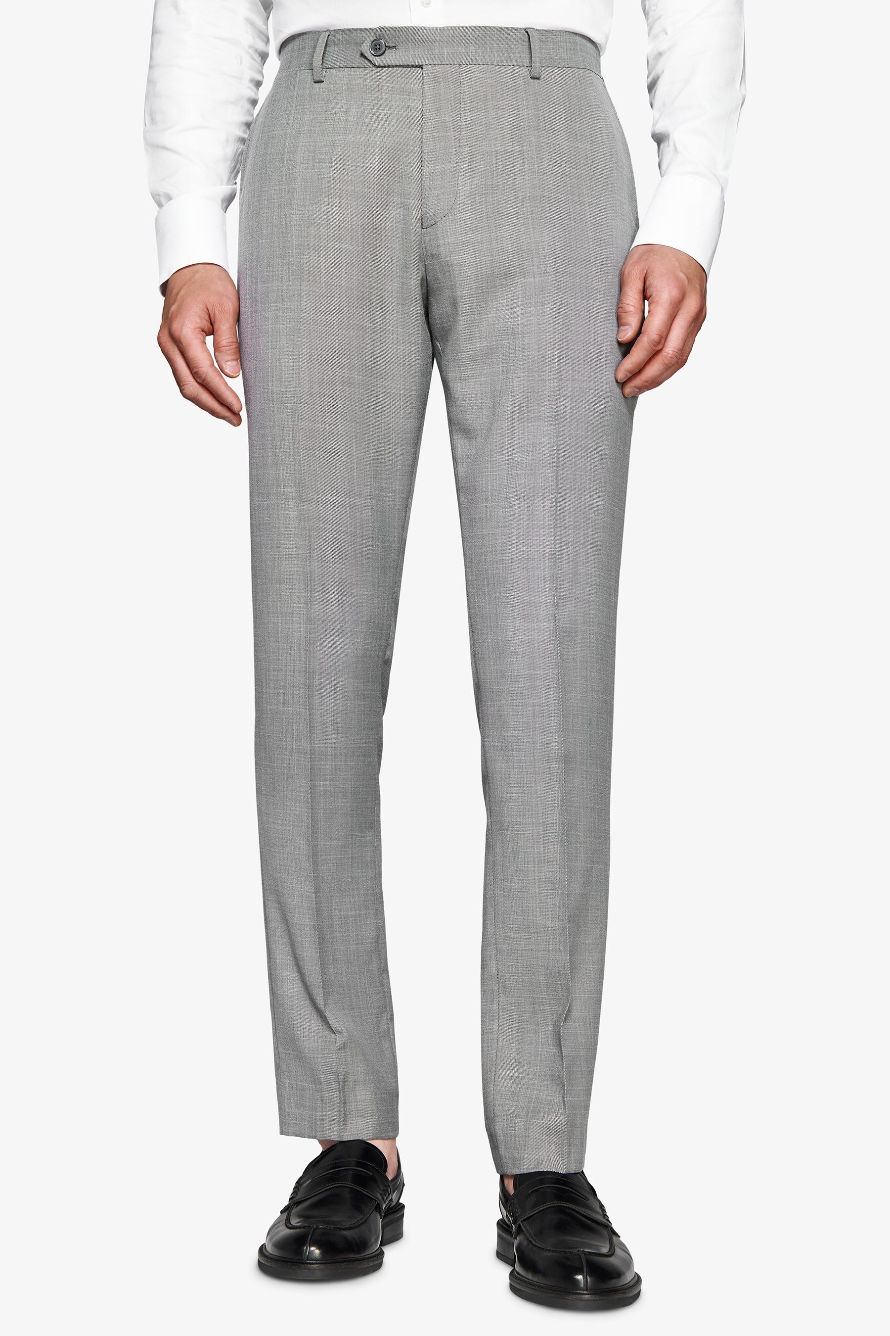 Pantaloni in grisaglia grigi-Dan John